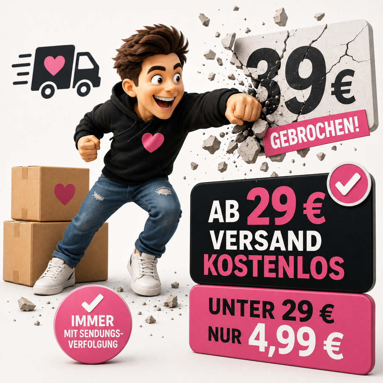 Während vieles teurer wird, bleiben wir bei €29,00 🚛 📦