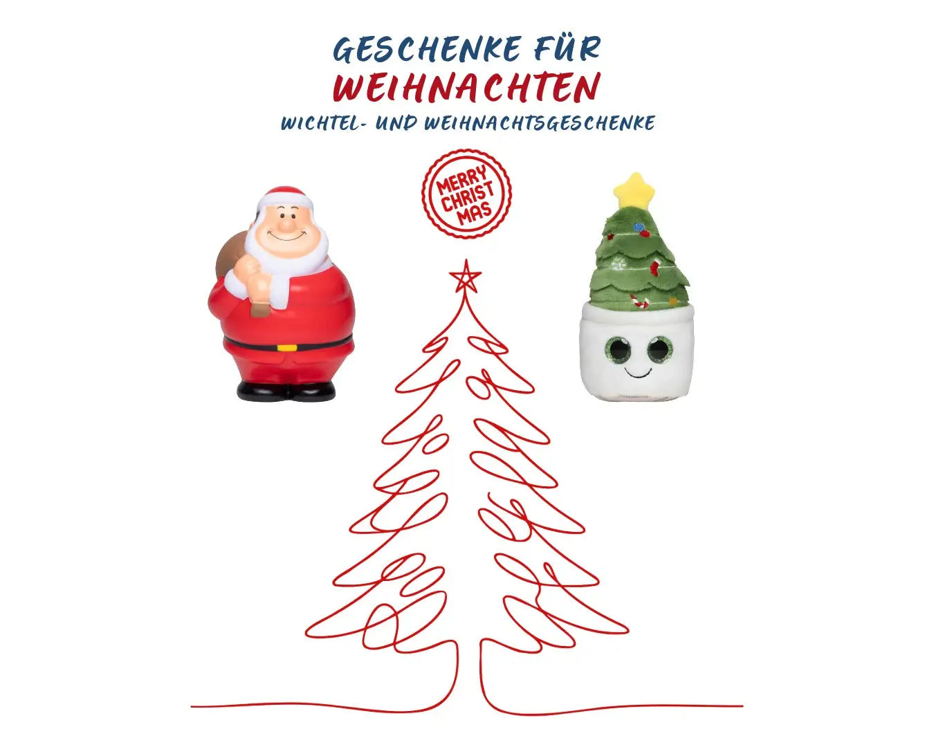 Rote und weiße plastik santa claus figur mit schwarzen stiefeln und gelbem gürtel aus der sammlung weihnachtsgeschenke