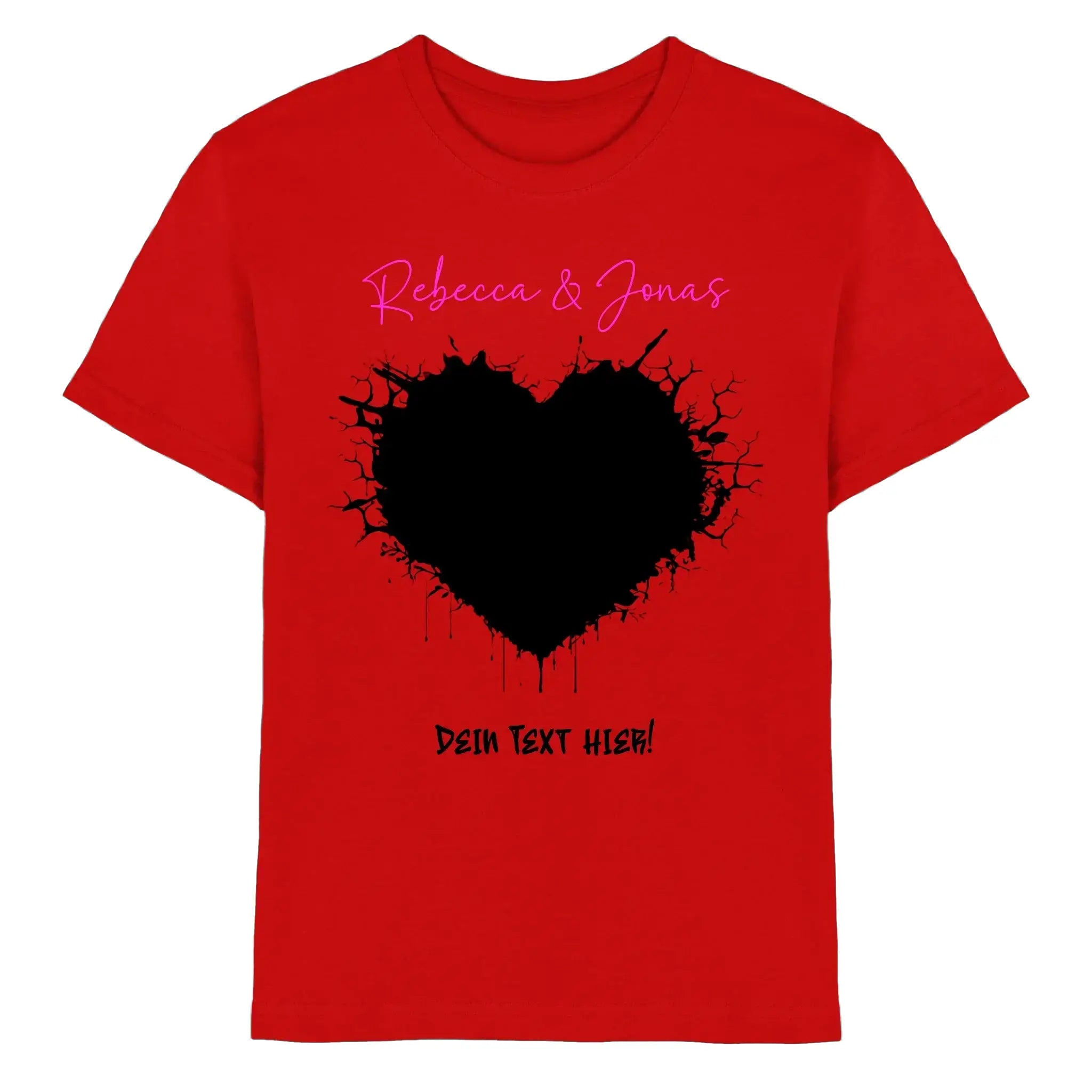 Wildes Herz • mehrere Artikel • ’Statement-Collection’ • Wunschtext • Mein Fotomotiv - Premium Kinder T-Shirt / Red