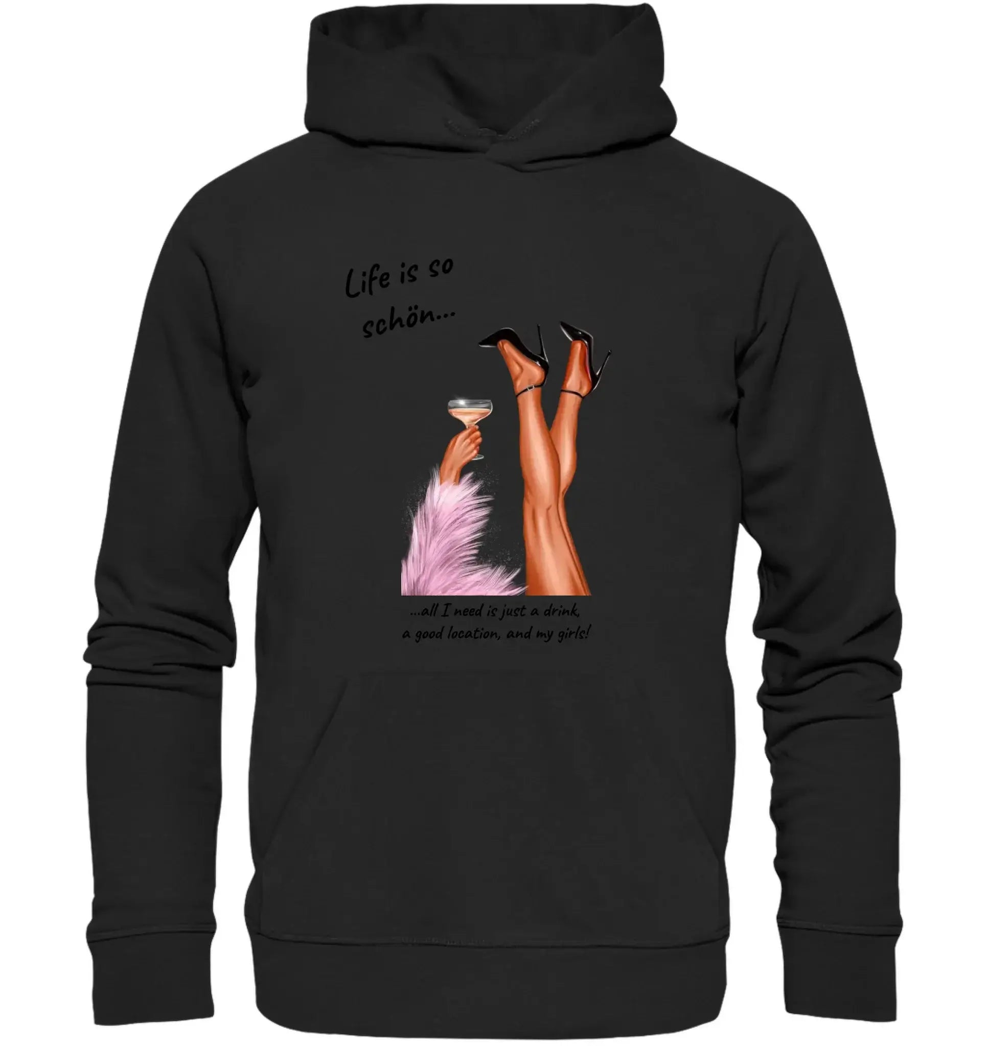 Ladies: Party-Beine • mehrere Artikel • ’Statement-Collection’ • Wunschtext • personalisierte Figuren - Unisex Hoodie