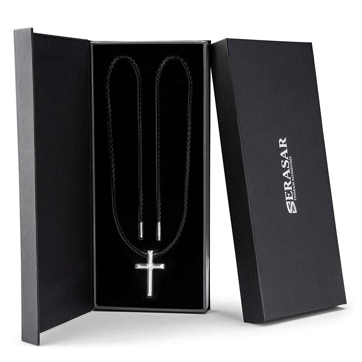 Lederhalskette „Kreuz“