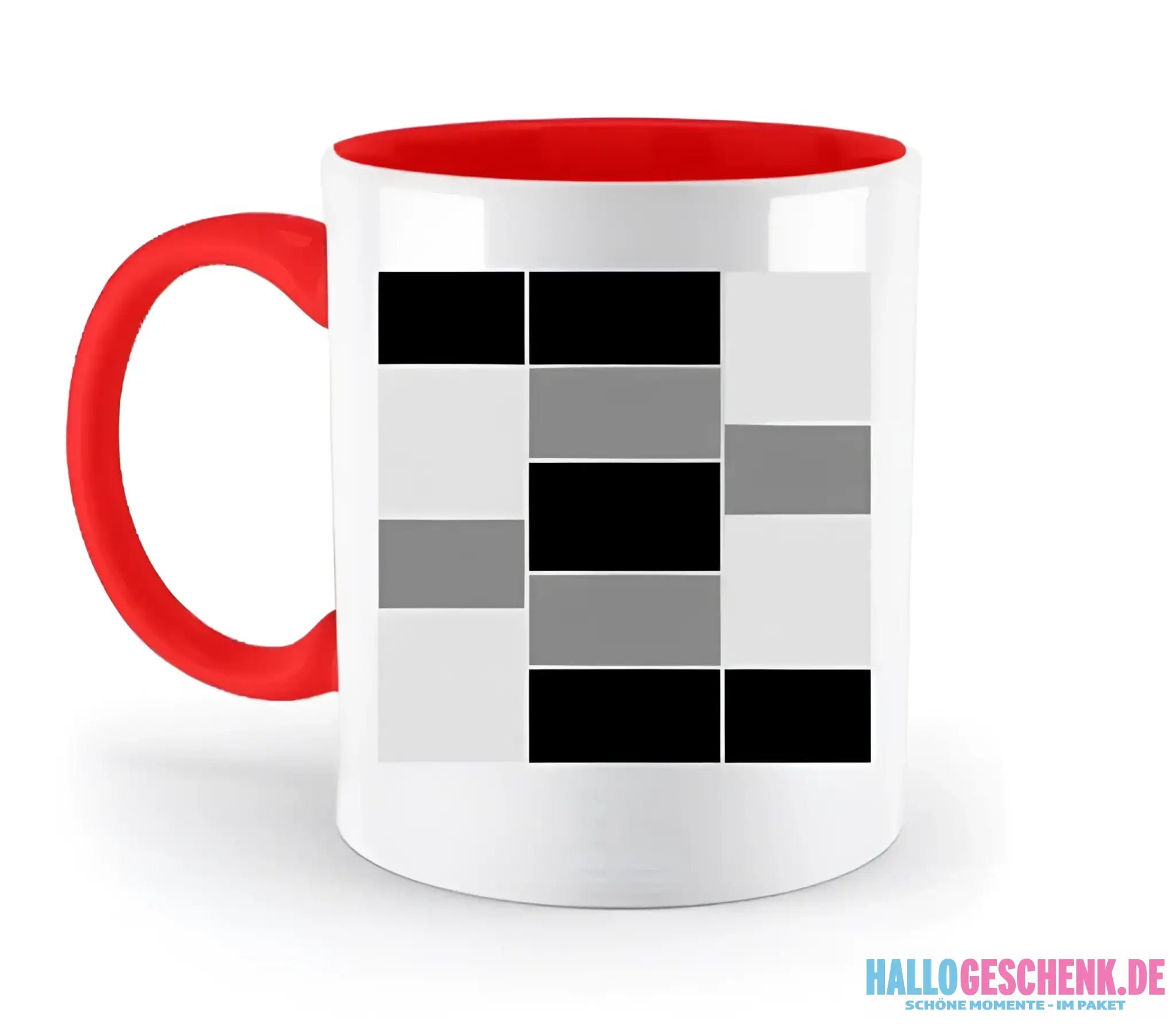 14 Bilder Collage mit deinen Fotos auf einer zweifarbigen Tasse