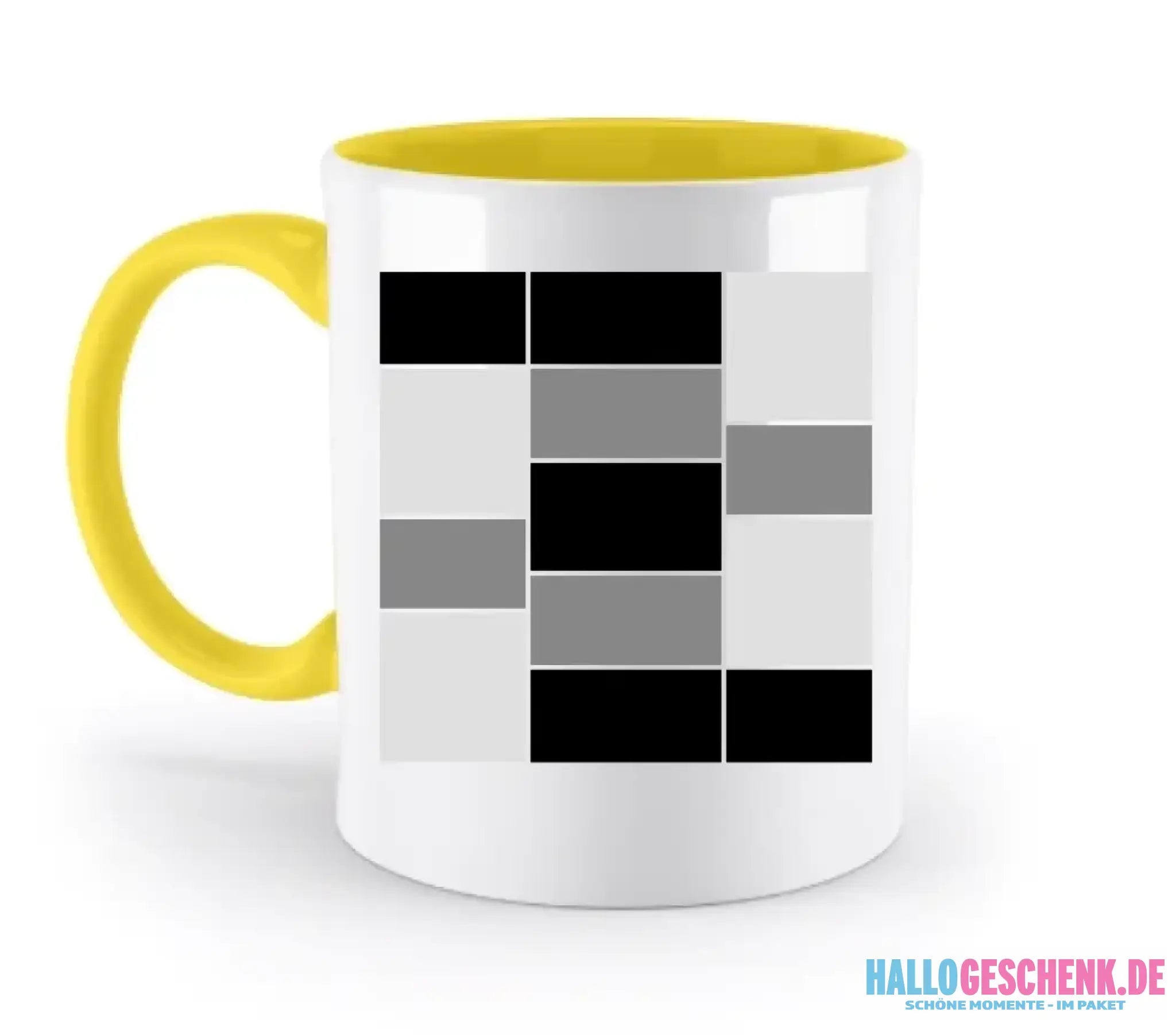 14 Bilder Collage mit deinen Fotos auf einer zweifarbigen Tasse