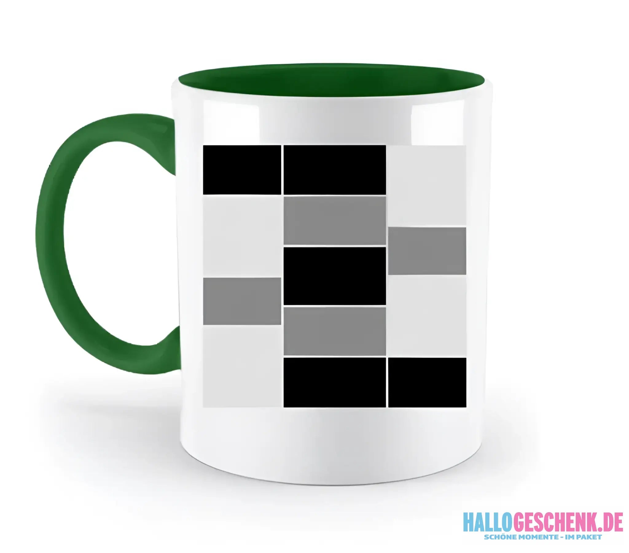 14 Bilder Collage mit deinen Fotos auf einer zweifarbigen Tasse