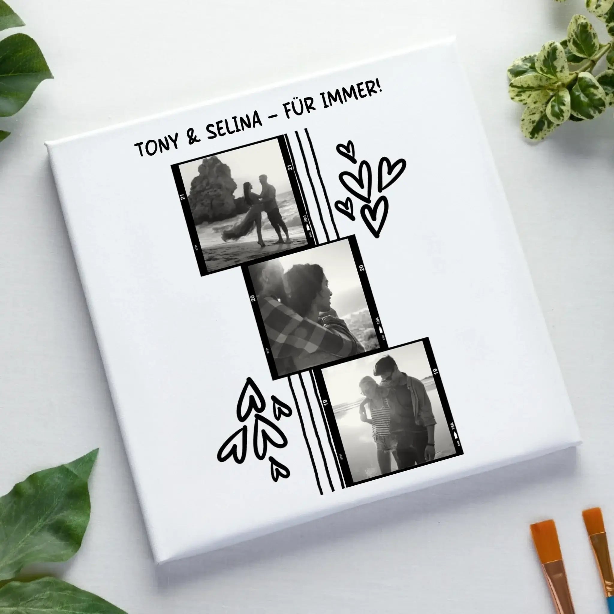 15+ personalisierbare Fotomotive ’Allerlei’-Kollektion • Leinwand 50x50 cm - Leinwand auf Holzkeilrahmen / Standard