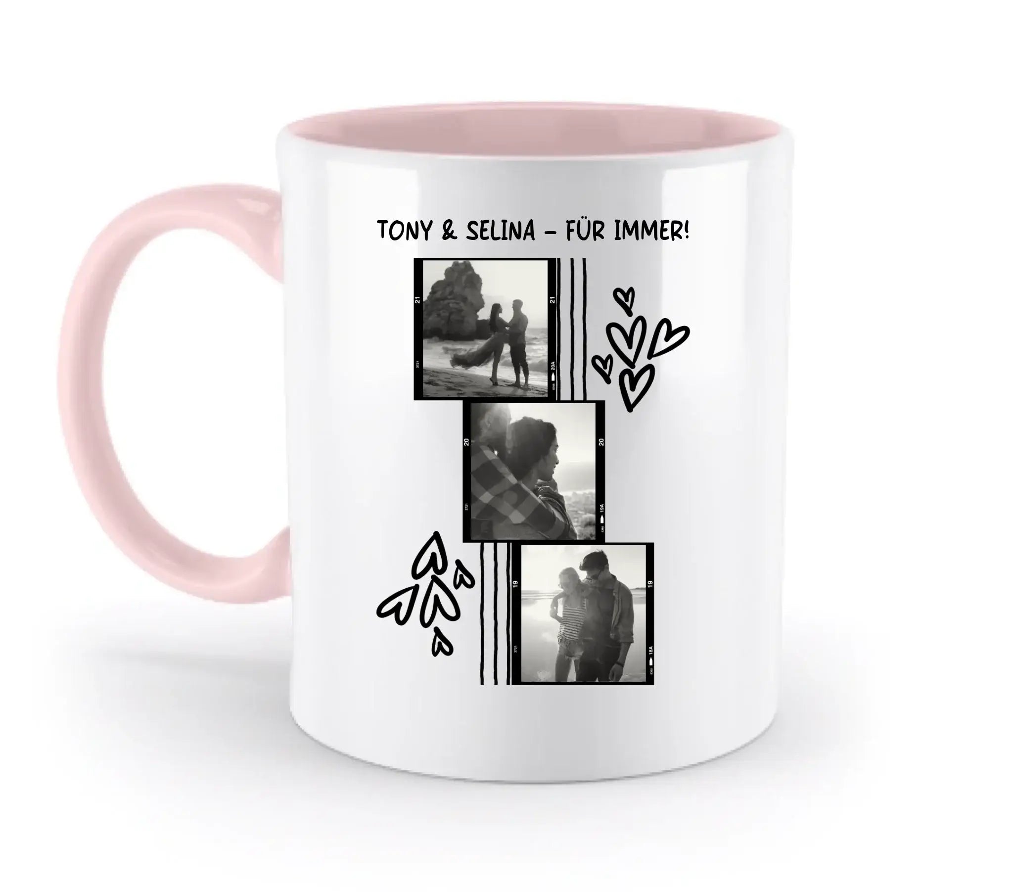 15+ personalisierbare Fotomotive ’Allerlei’-Kollektion • zweifarbige Tasse (spülmaschinenfest) - personalisierbare