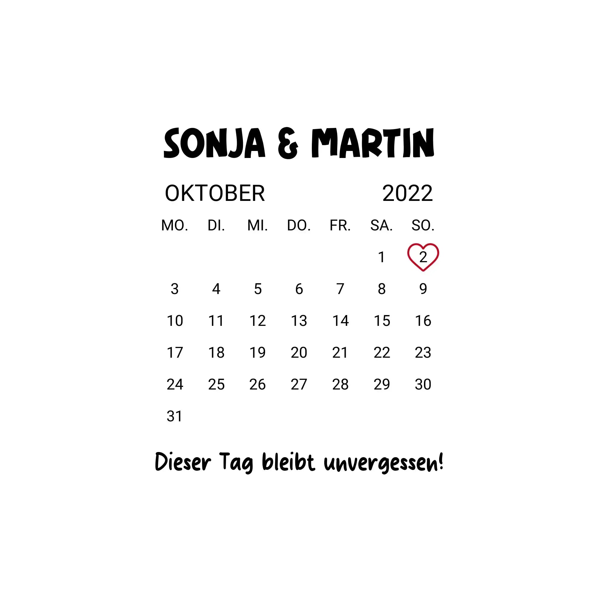 Kalender mit Wunschdatum • mehrere Artikel • ’Statement-Collection’ • Wunschtext • Mein Motiv