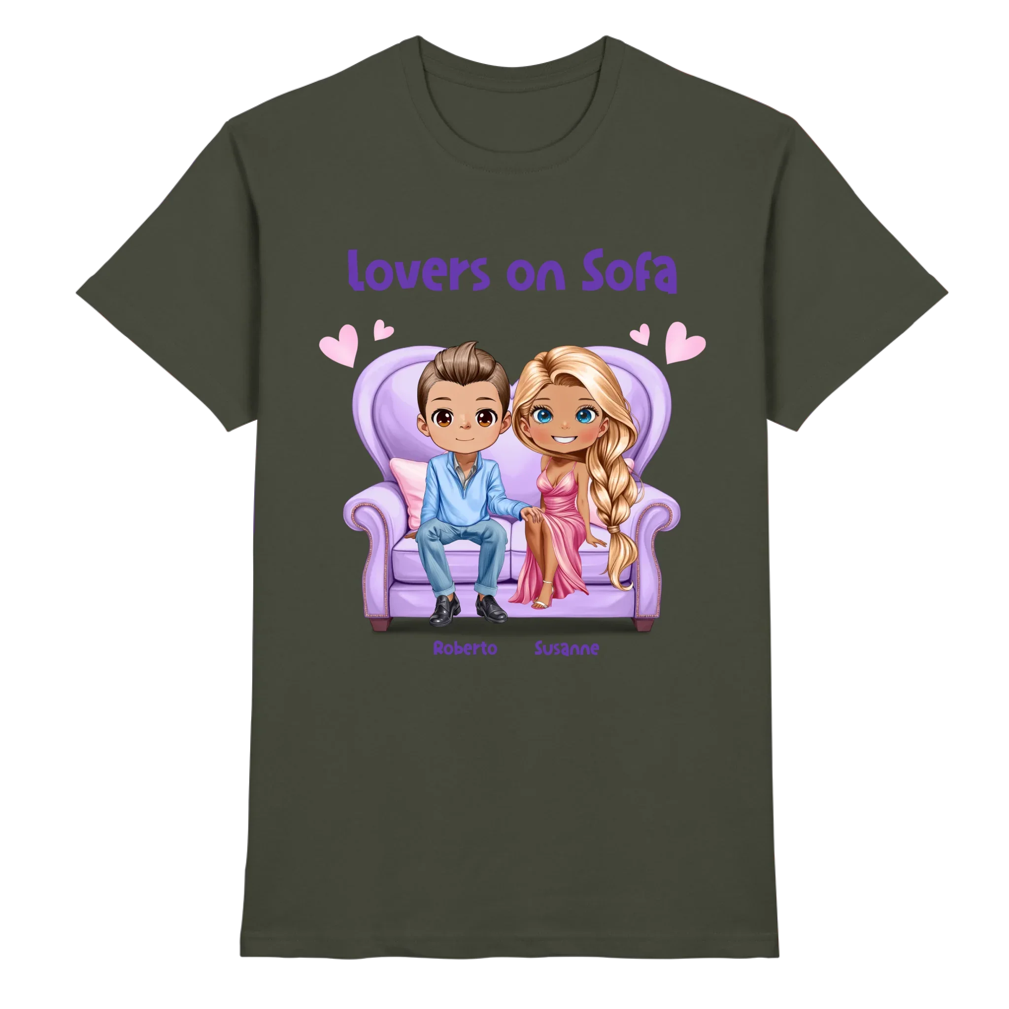 Lovers on Sofa: 2-4 Figuren (mw/mm/ww) • mehrere Artikel • ’Statement-Collection’ • Wunschtext • personalisierte