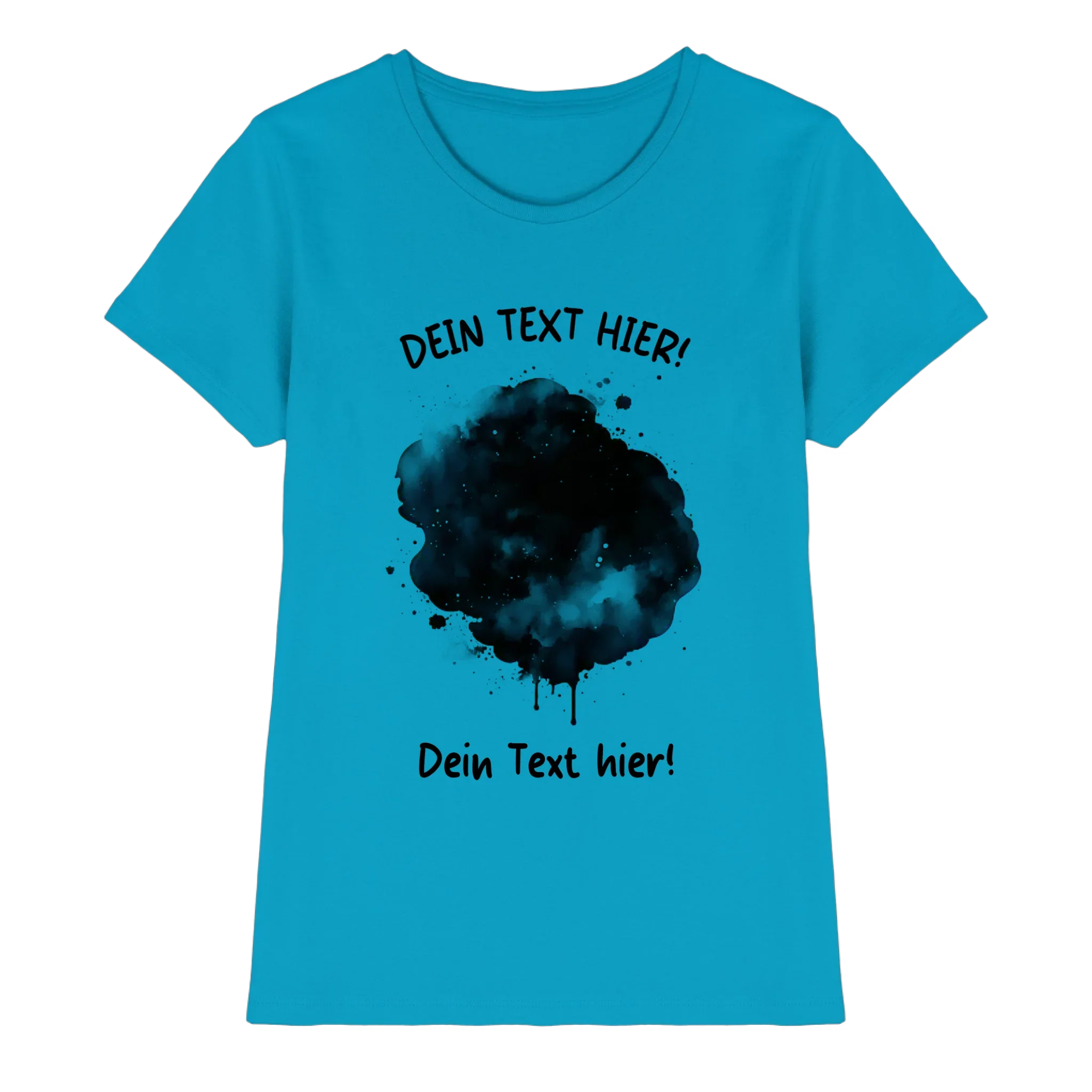 KI-Cartoon-Effekt Splash • mehrere Artikel • ’Statement-Collection’ • Wunschtext • Mein Fotomotiv - Premium Damen