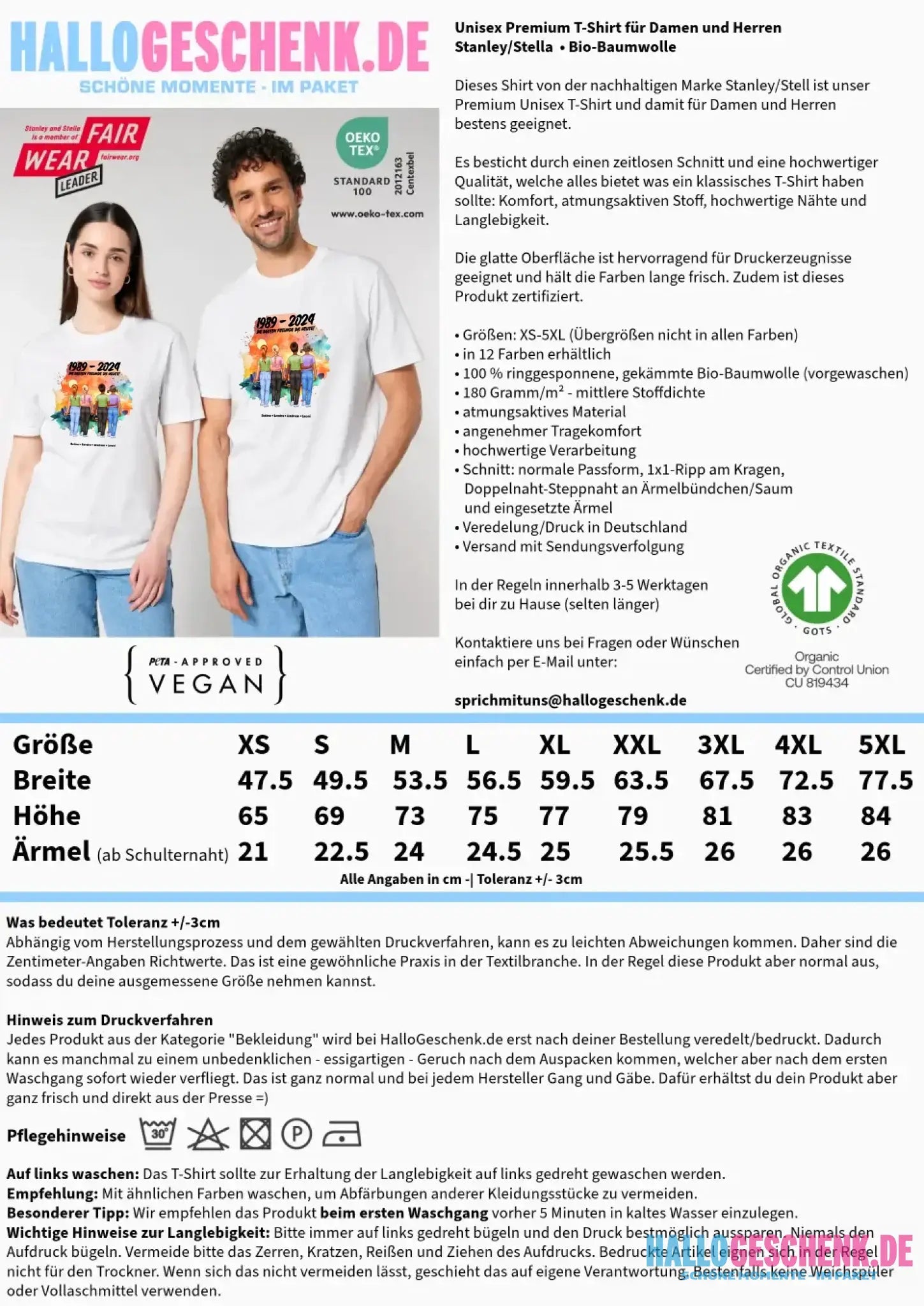 2-5 Freunde (Kids/Kinder) • Figuren gestalten • personalisiert • Unisex T-Shirt für Herren & Damen • Bio