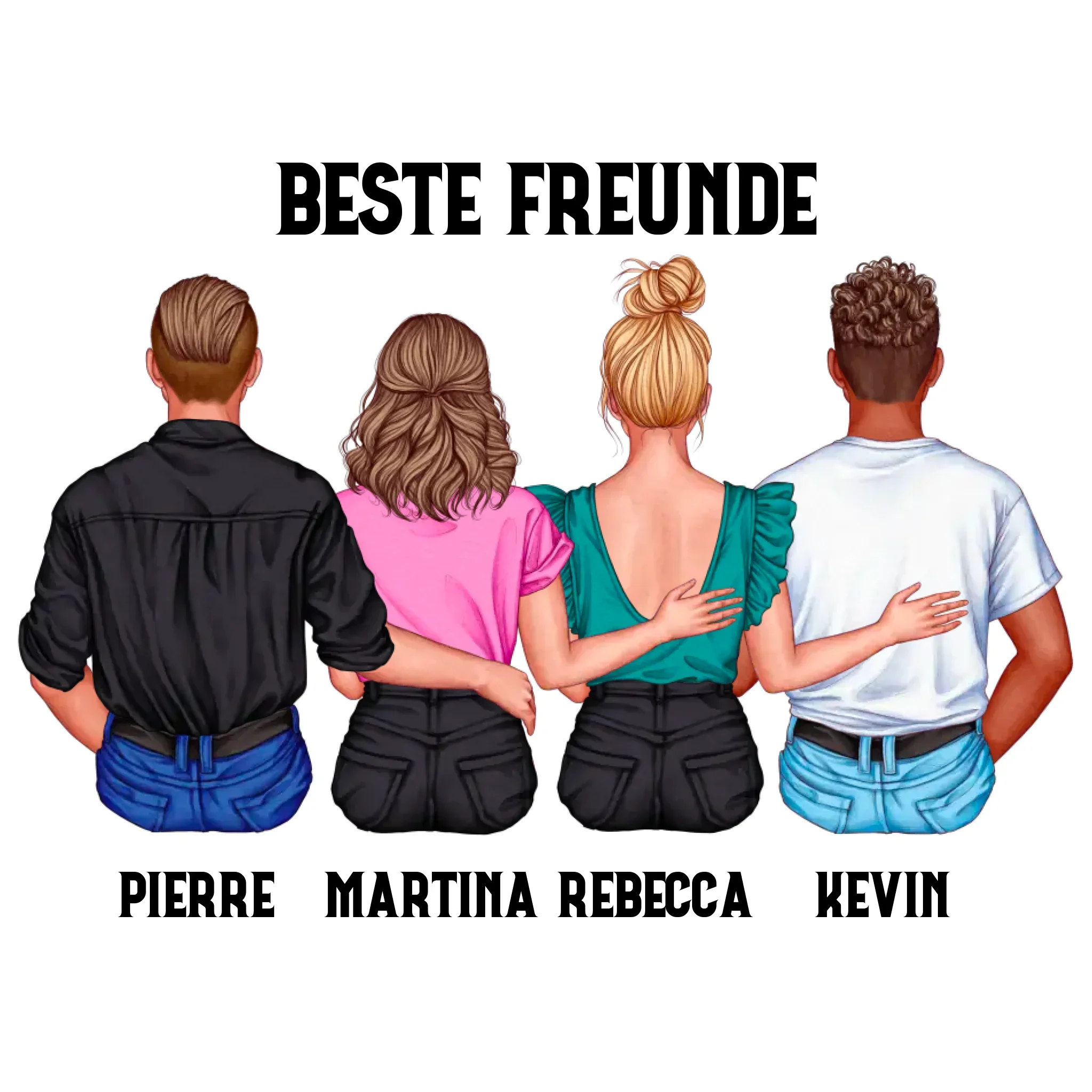 Paar-Designer: 1-4 Figuren (mw/mm/ww) • mehrere Artikel • ’Statement-Collection’ • Wunschtext • personalisierte