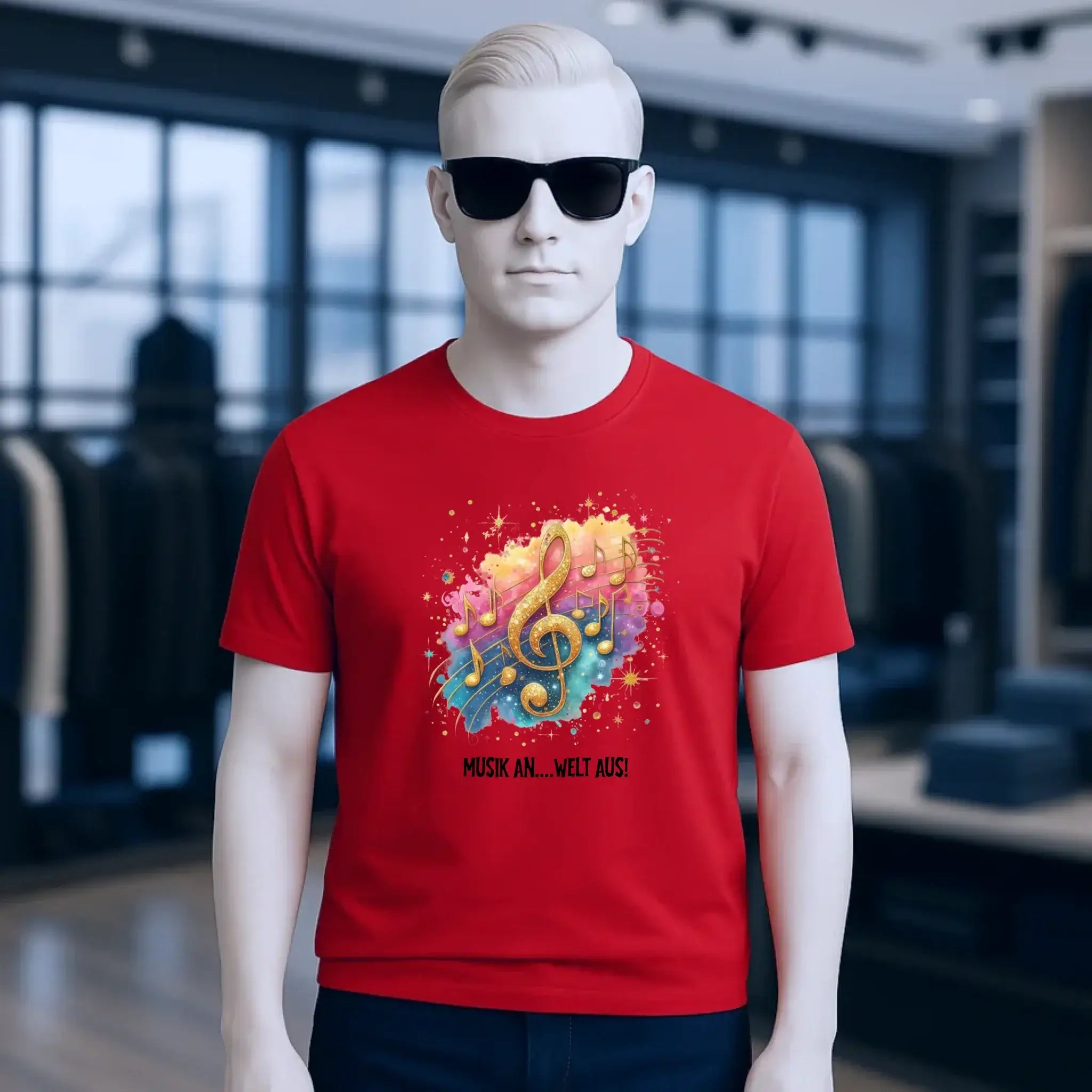 25 Motive zur Auswahl • Fantasy Music Notes • Noten • Musik • Unisex Premium T-Shirt XS-5XL aus Bio-Baumwolle für Damen & Herren • Exklusivdesign • personalisiert