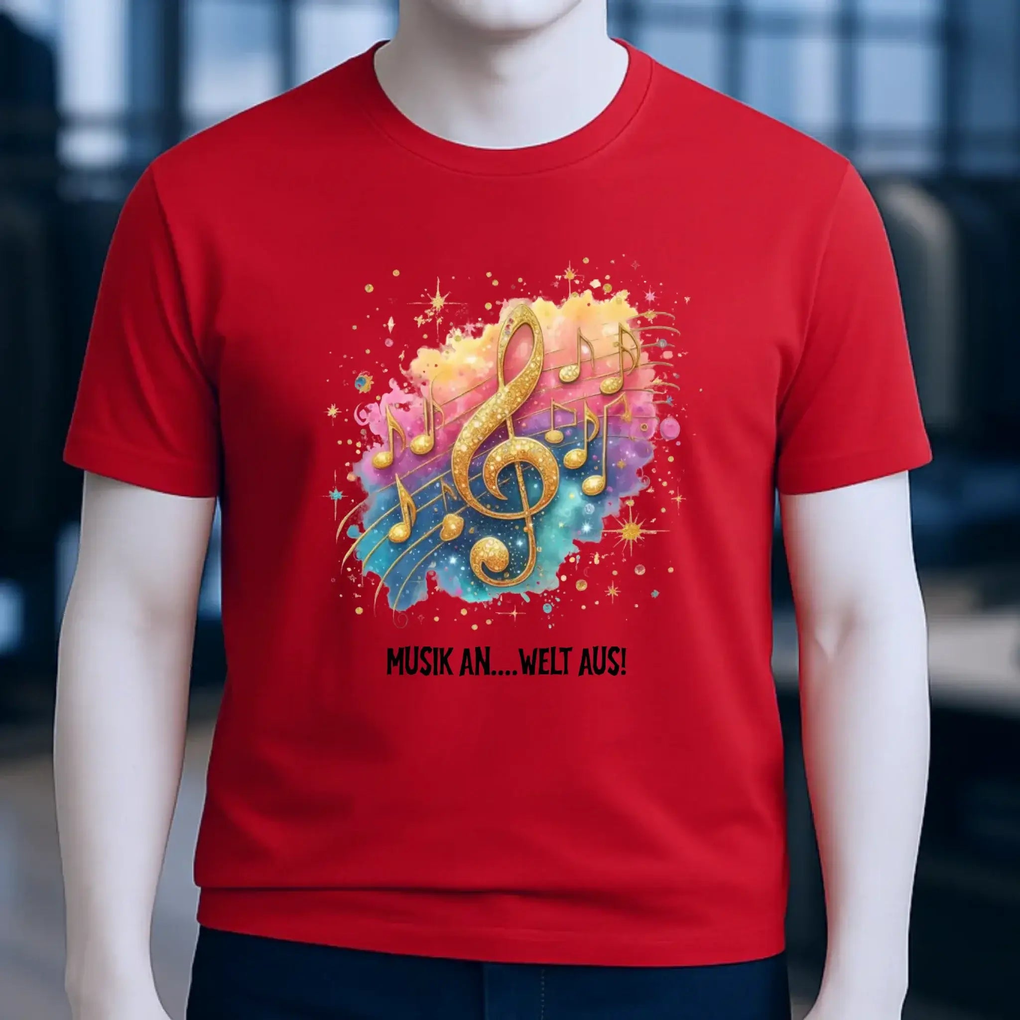 25 Motive zur Auswahl • Fantasy Music Notes • Noten • Musik • Unisex Premium T-Shirt XS-5XL aus Bio-Baumwolle für Damen & Herren • Exklusivdesign • personalisiert