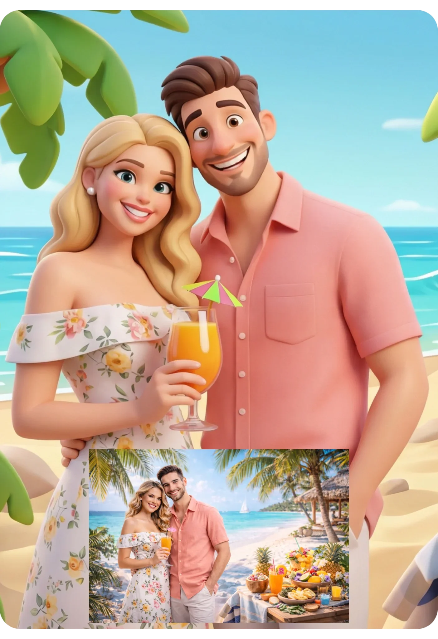 KI-Cartoon-Effekt: Zippo Feuerzeug mit deinem Foto (personalisierbare Fotogeschenke) • Original Made in USA