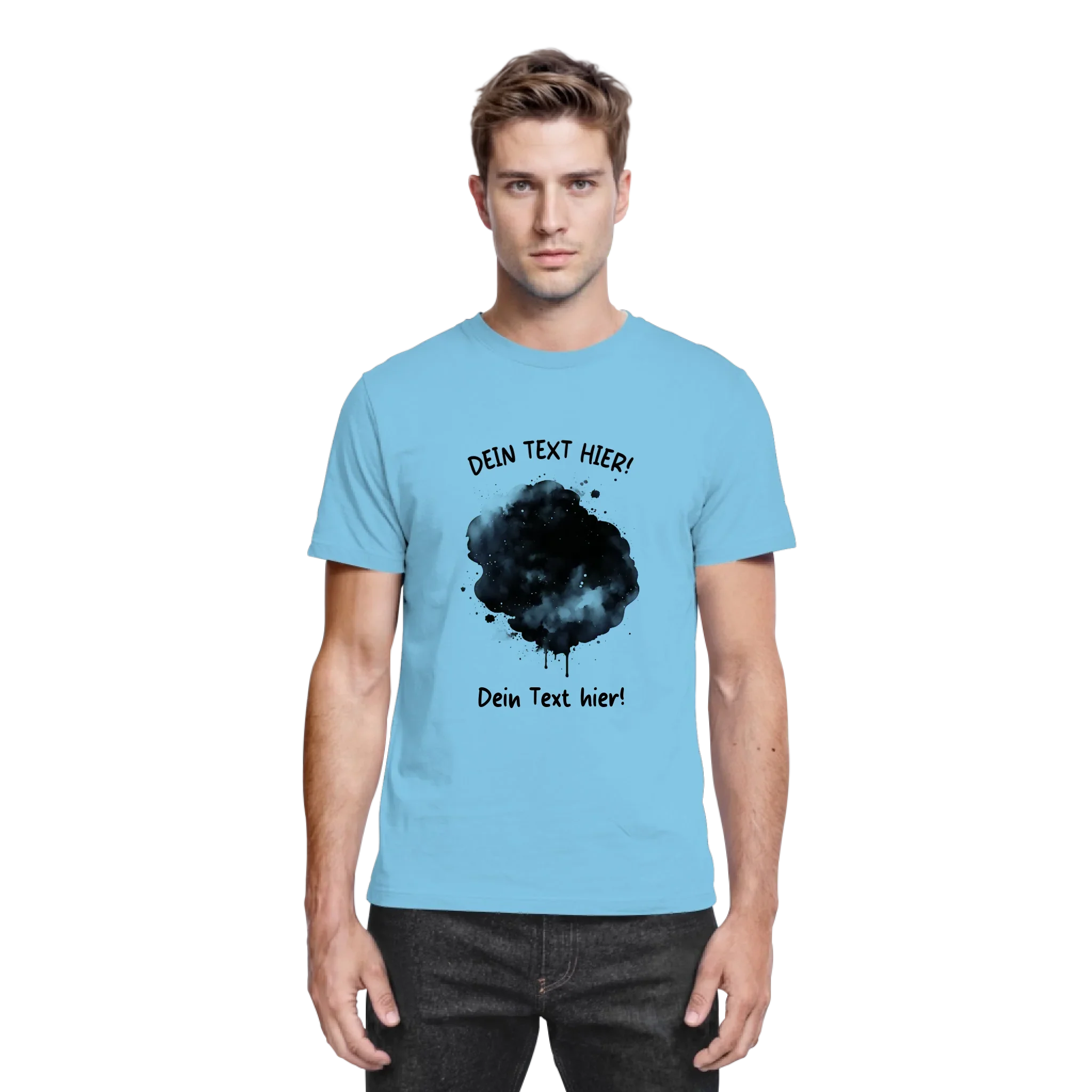 KI-Cartoon-Effekt Splash • mehrere Artikel • ’Statement-Collection’ • Wunschtext • Mein Fotomotiv - personalisierbare