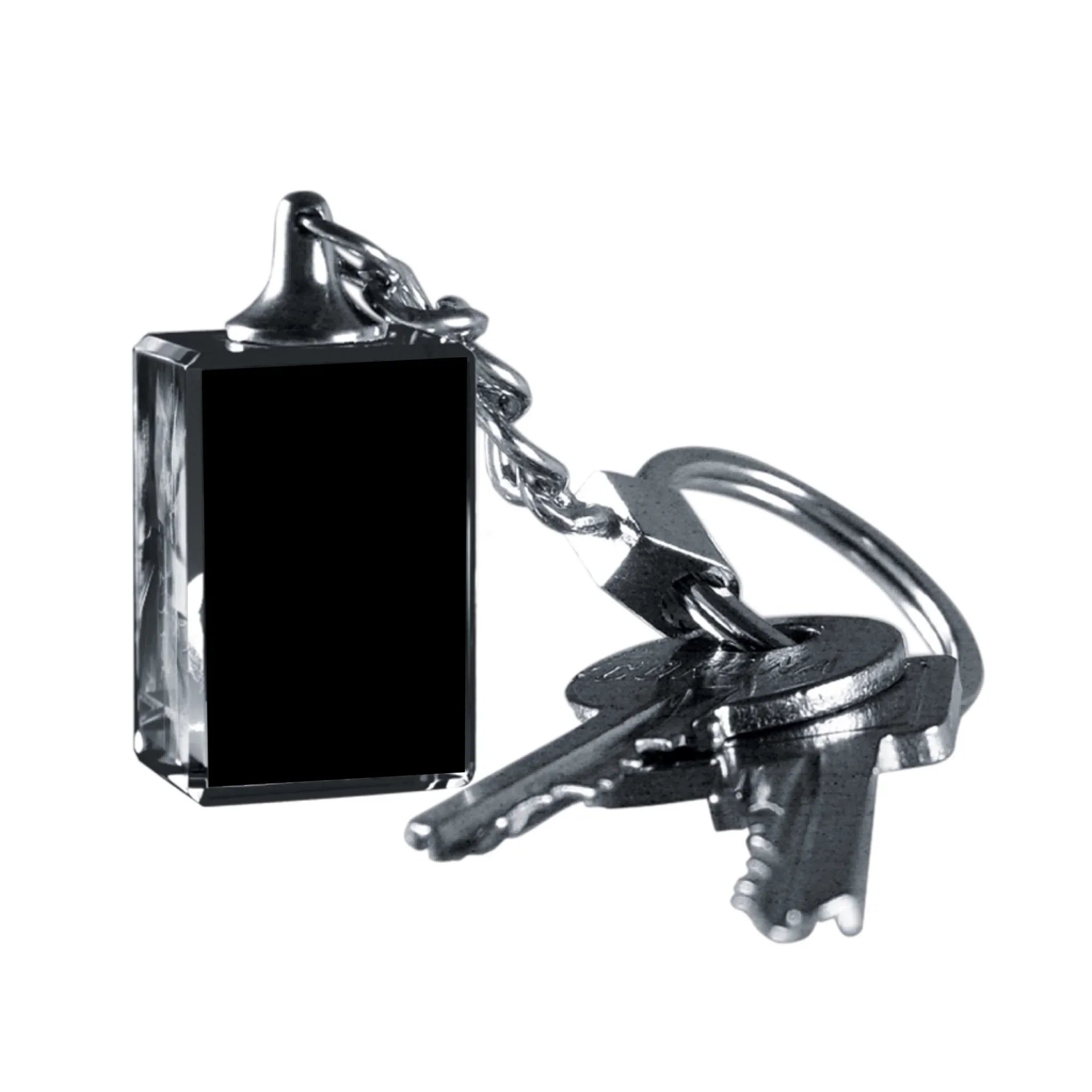 3D Foto Schlüsselanhänger mit LED-Licht • Lasergravur (personalisierbare Fotogeschenke) - ohne LED / Ohne / 30x20mm