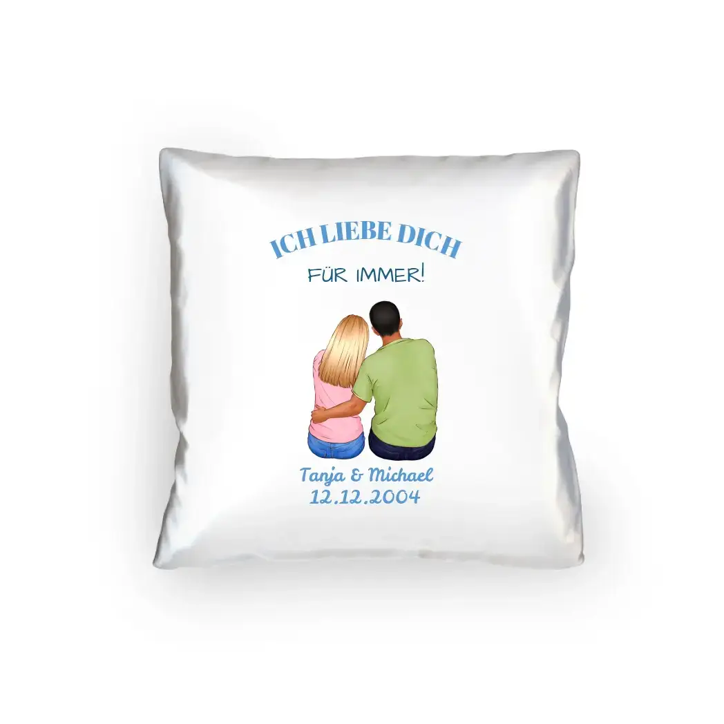 3in1: Paar Designer • Kissen 40x40 cm • Exklusivdesign • personalisiert