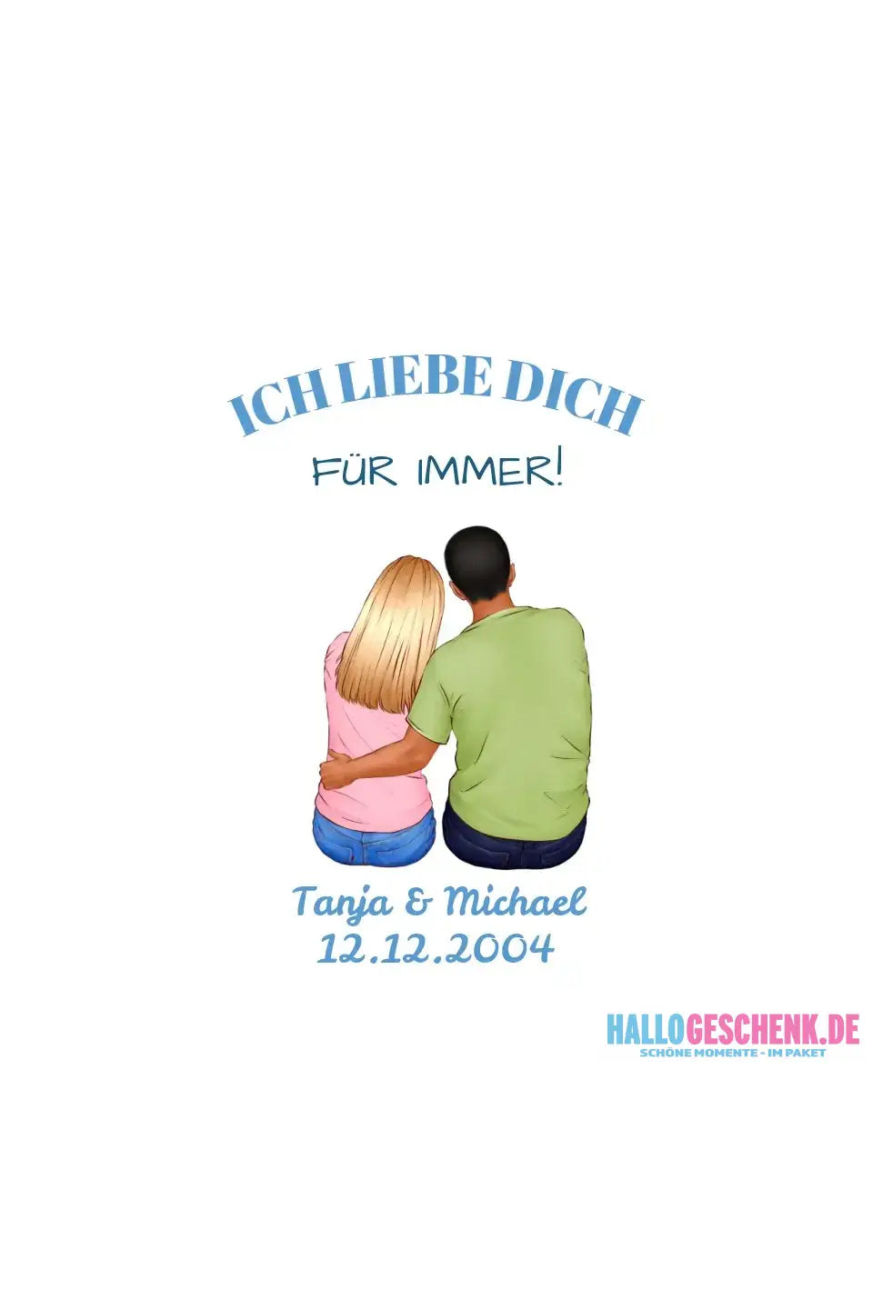 3in1: Paar Designer - STICKER 20x20 cm (Aufkleber) - White / OneSize / ausgestanzter Sticker 20x20 cm (Aufkleber)