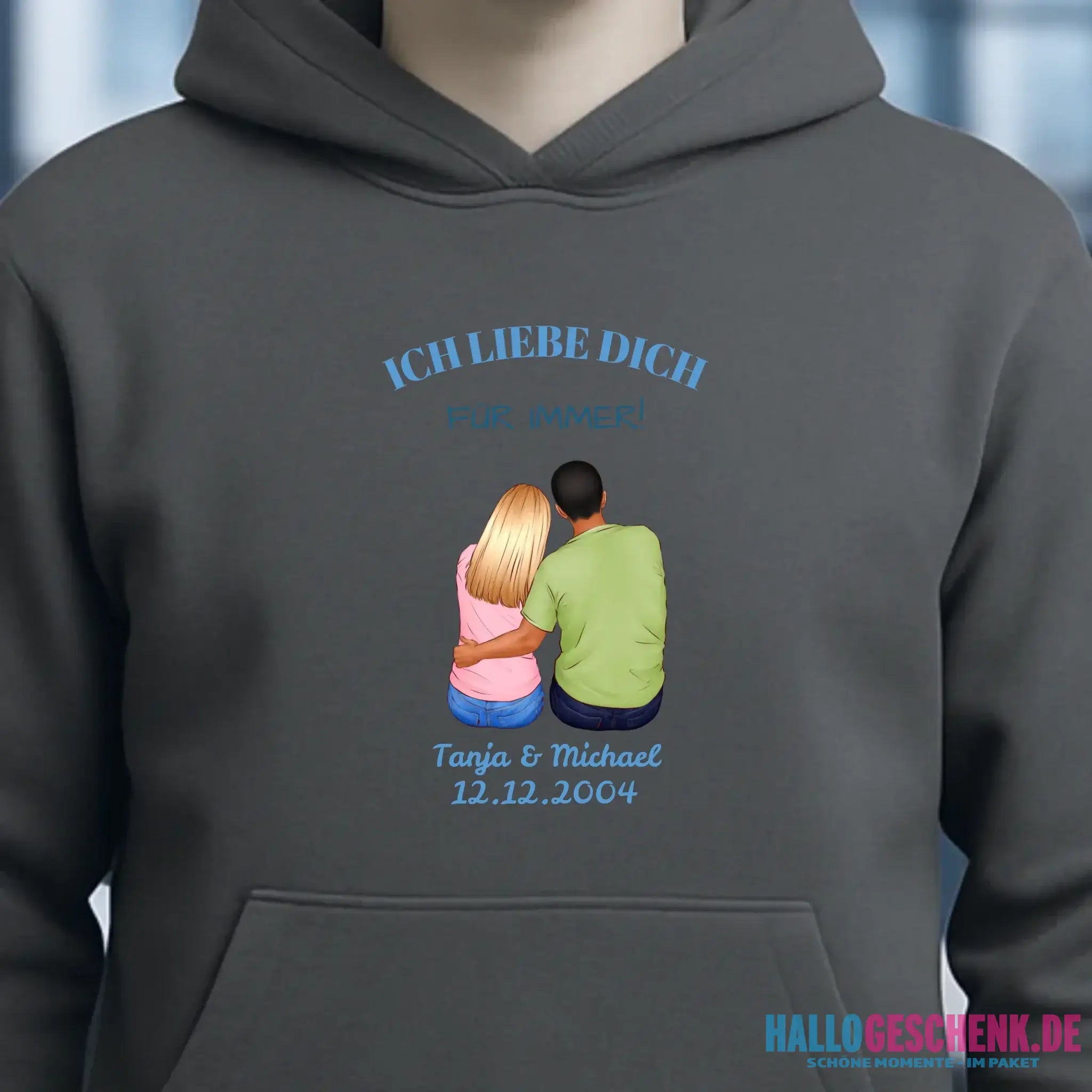 3in1: Paar Designer • Unisex Premium Hoodie XS-5XL aus Bio-Baumwolle für Damen & Herren • Exklusivdesign • personalisiert
