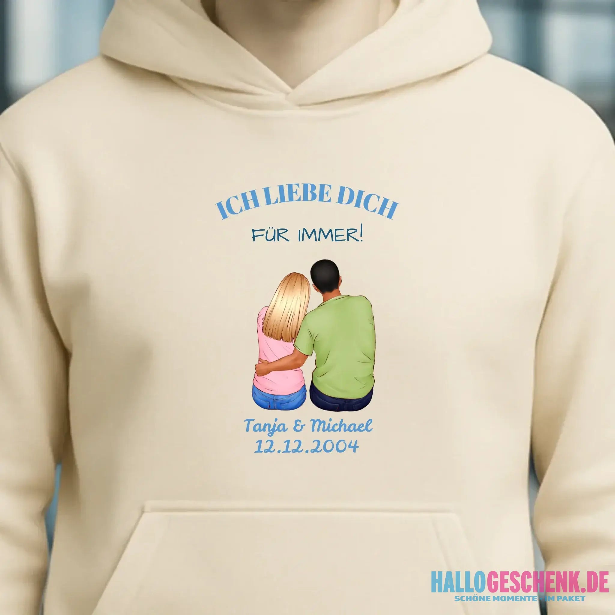 3in1: Paar Designer • Unisex Premium Hoodie XS-5XL aus Bio-Baumwolle für Damen & Herren • Exklusivdesign • personalisiert