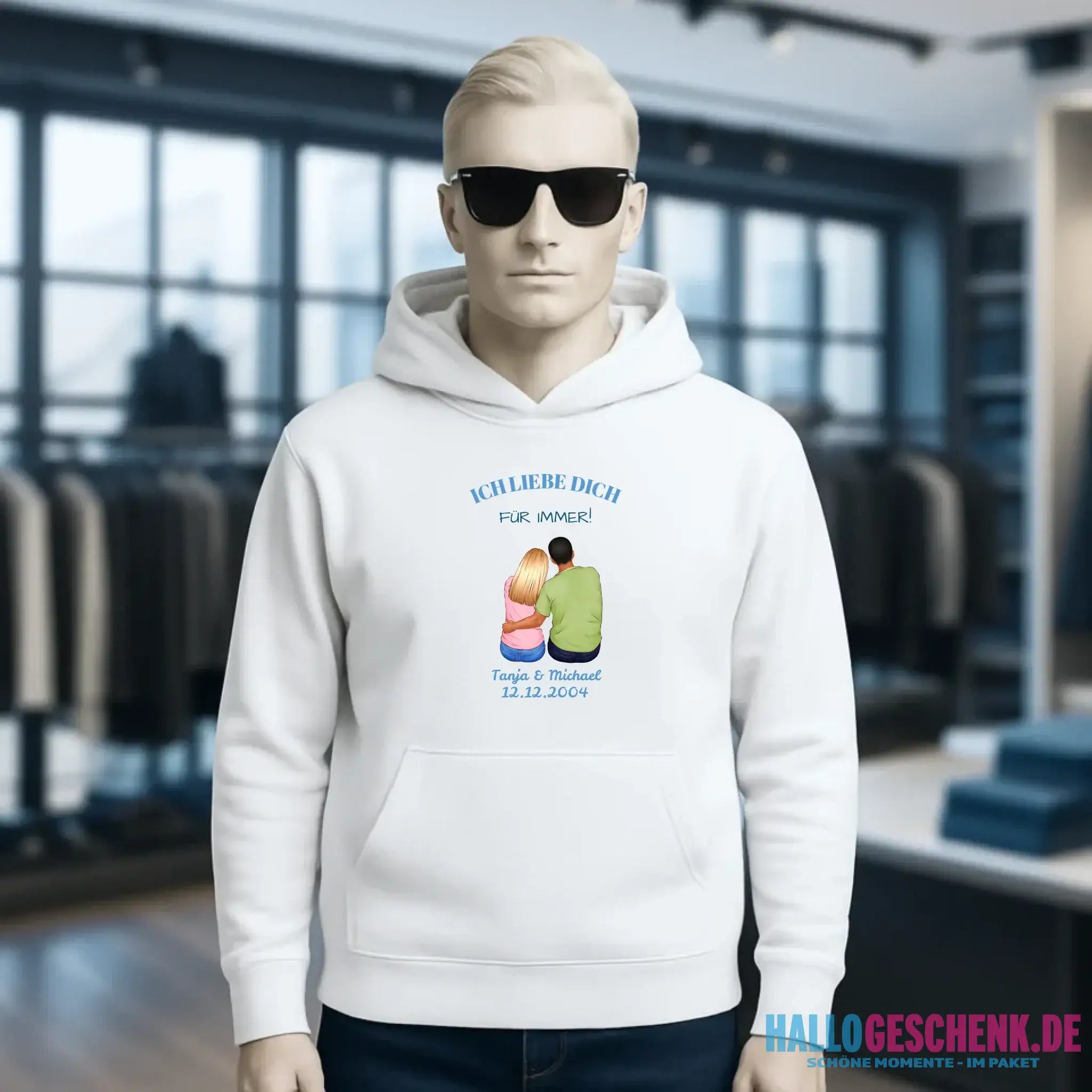 3in1: Paar Designer • Unisex Premium Hoodie XS-5XL aus Bio-Baumwolle für Damen & Herren • Exklusivdesign • personalisiert