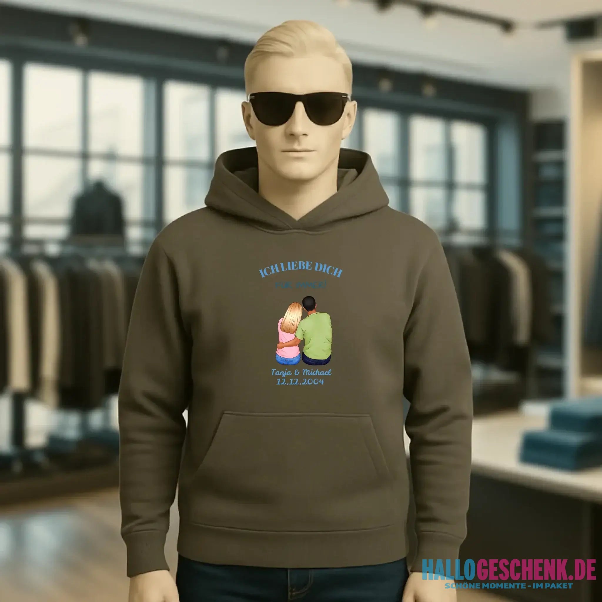 3in1: Paar Designer • Unisex Premium Hoodie XS-5XL aus Bio-Baumwolle für Damen & Herren • Exklusivdesign • personalisiert