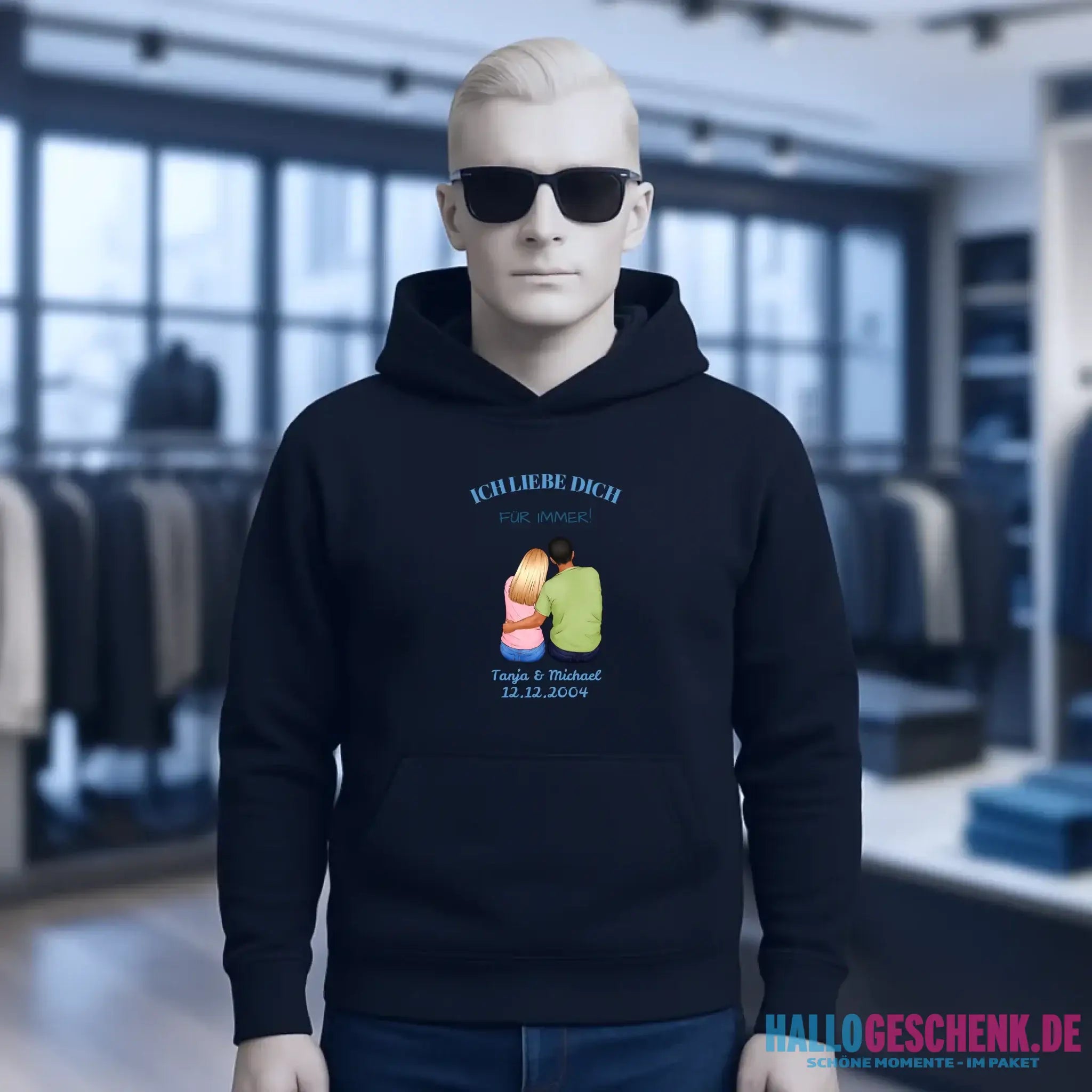 3in1: Paar Designer • Unisex Premium Hoodie XS-5XL aus Bio-Baumwolle für Damen & Herren • Exklusivdesign • personalisiert