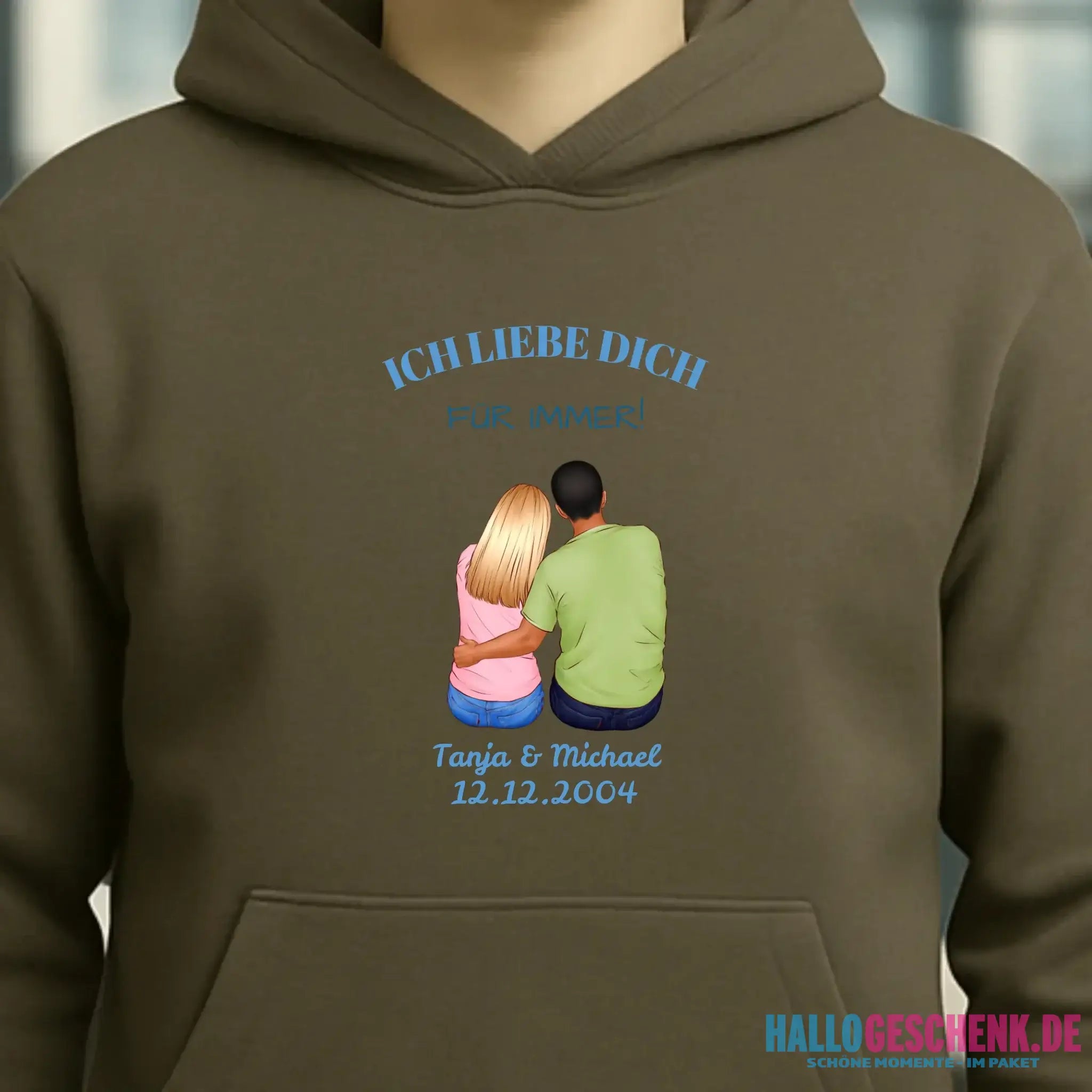 3in1: Paar Designer • Unisex Premium Hoodie XS-5XL aus Bio-Baumwolle für Damen & Herren • Exklusivdesign • personalisiert