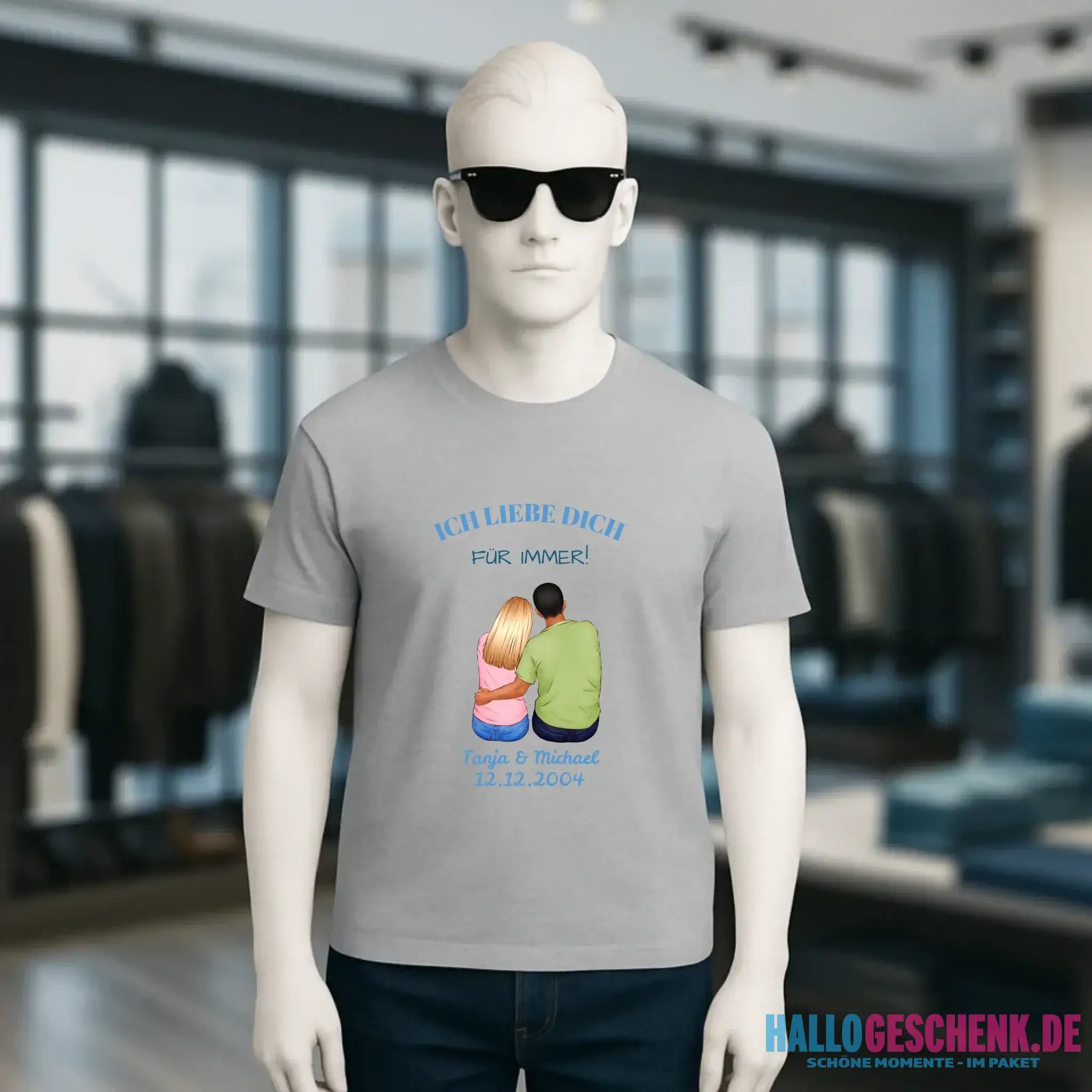 3in1: Paar Designer • Unisex Premium T-Shirt XS-5XL aus Bio-Baumwolle für Damen & Herren