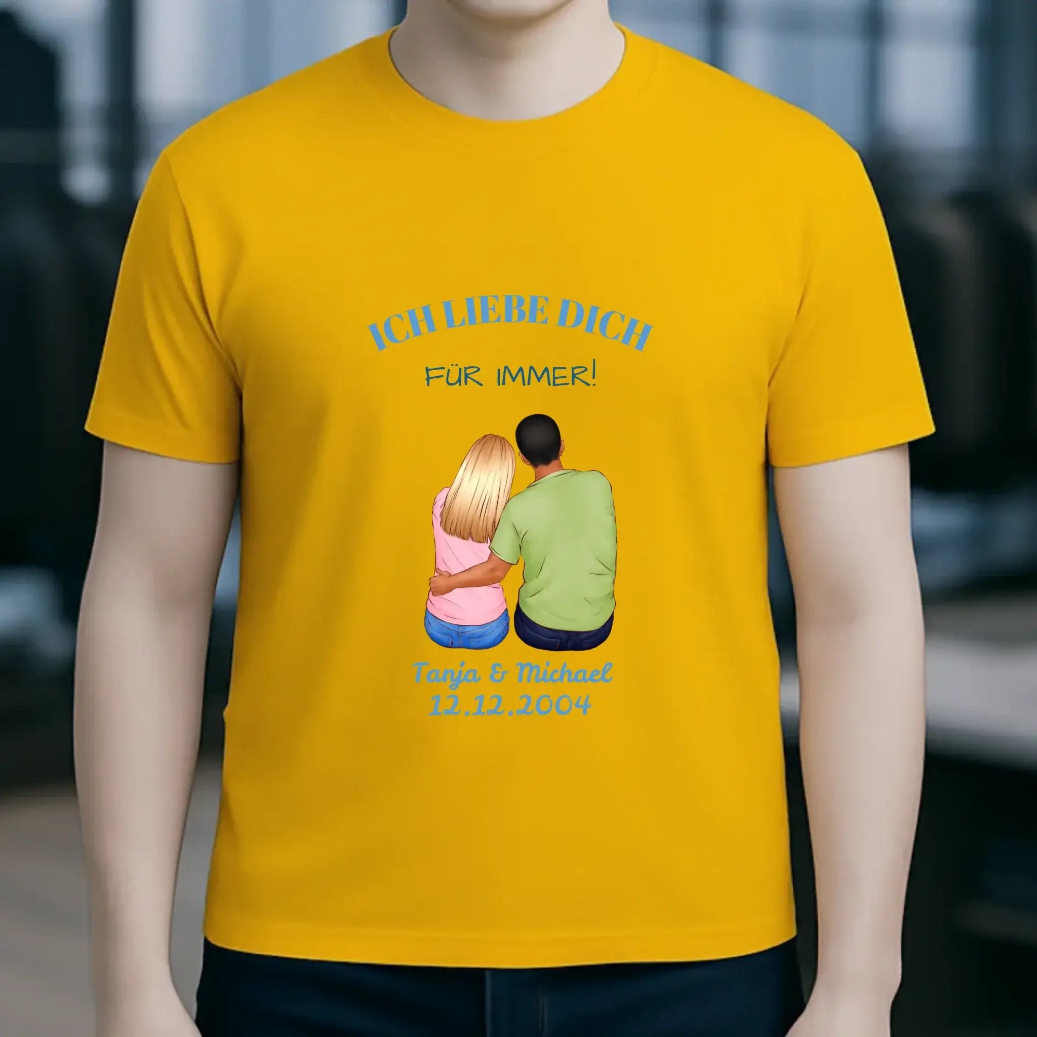 3in1: Paar Designer • Unisex Premium T-Shirt XS-5XL aus Bio-Baumwolle für Damen & Herren