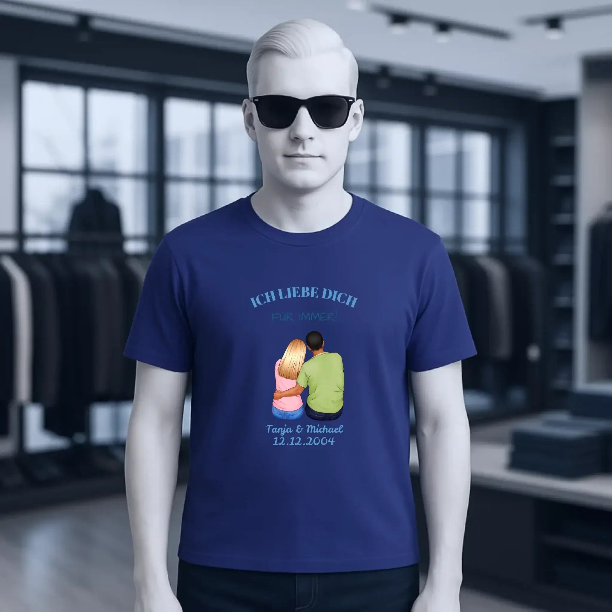 3in1: Paar Designer • Unisex Premium T-Shirt XS-5XL aus Bio-Baumwolle für Damen & Herren