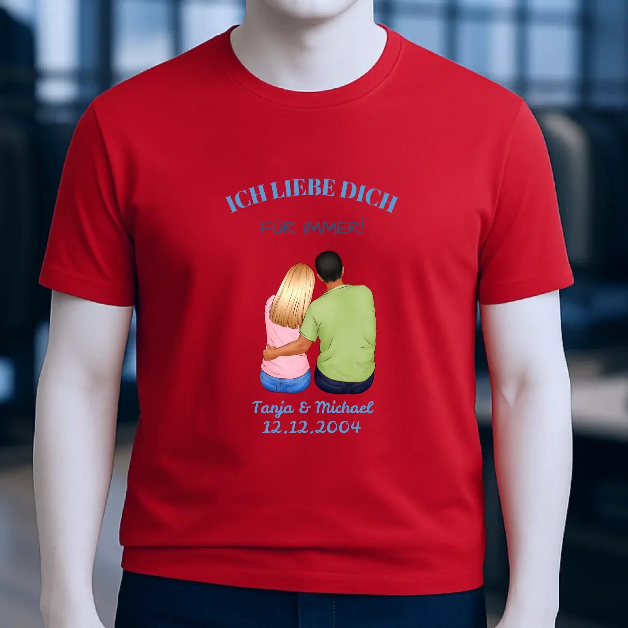 3in1: Paar Designer • Unisex Premium T-Shirt XS-5XL aus Bio-Baumwolle für Damen & Herren