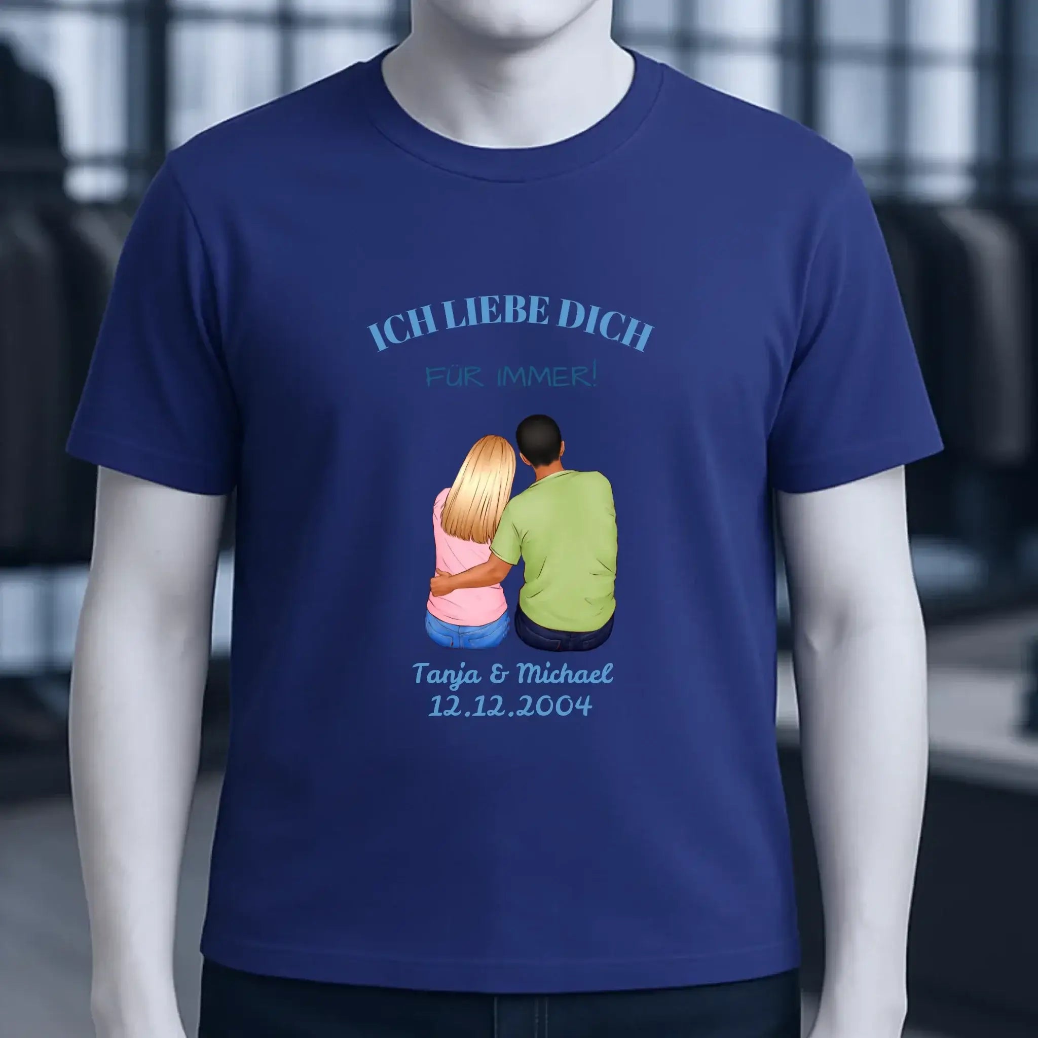3in1: Paar Designer • Unisex Premium T-Shirt XS-5XL aus Bio-Baumwolle für Damen & Herren