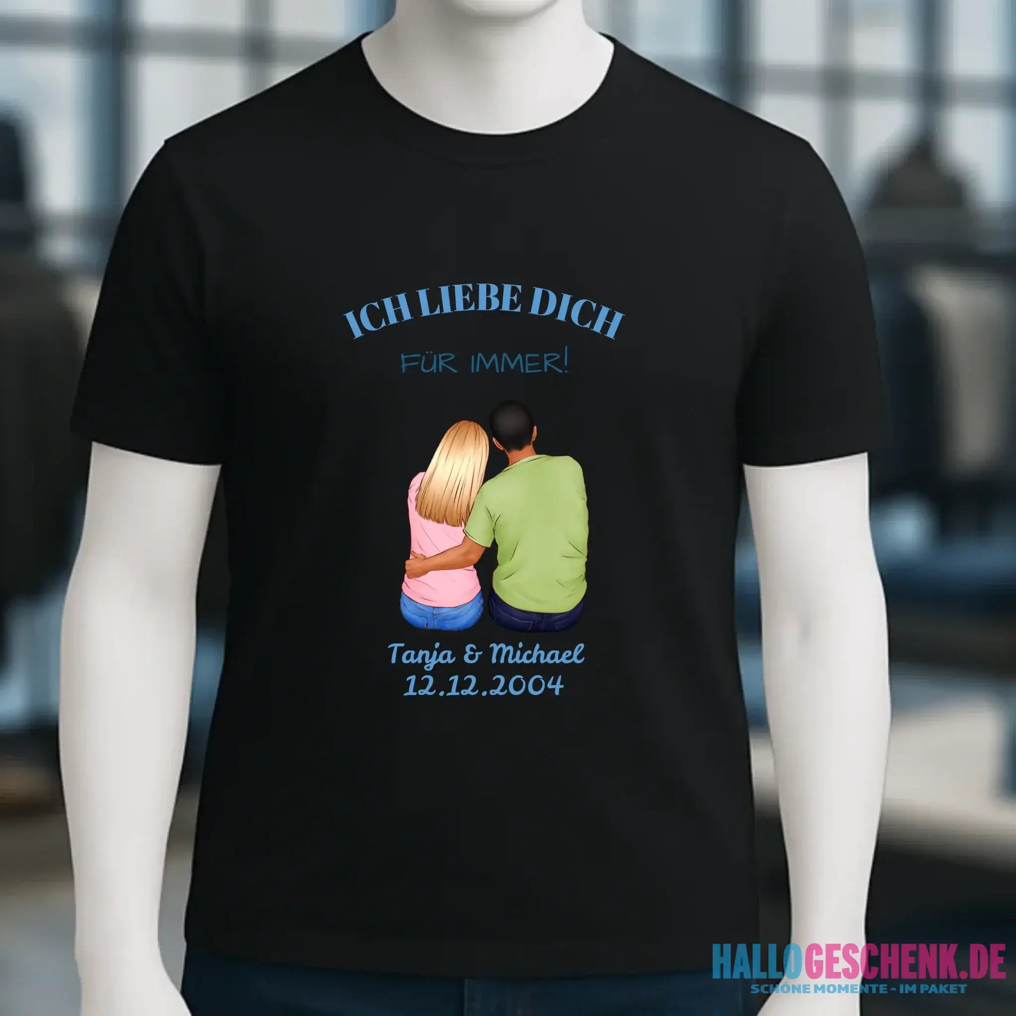 3in1: Paar Designer • Unisex Premium T-Shirt XS-5XL aus Bio-Baumwolle für Damen & Herren