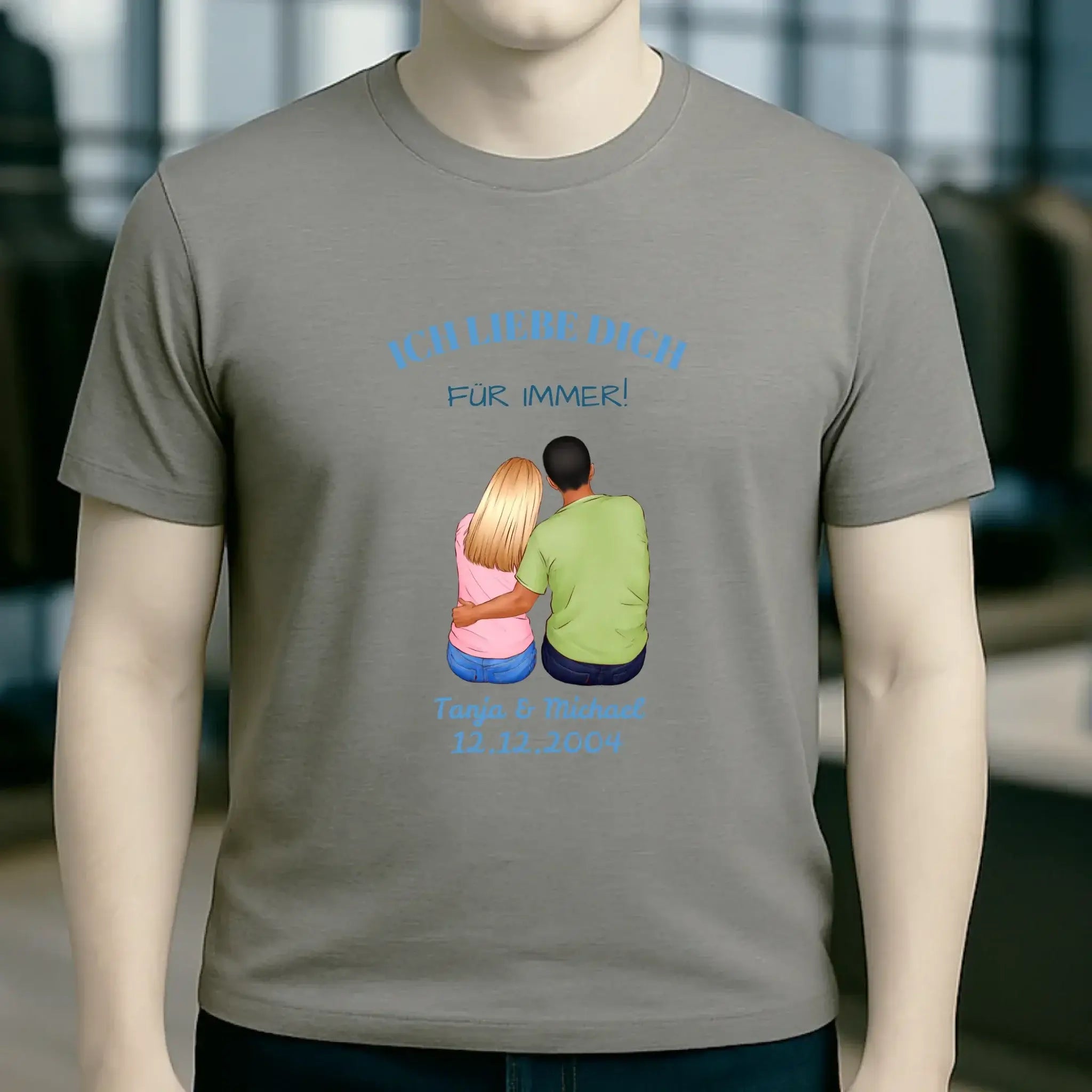 3in1: Paar Designer • Unisex Premium T-Shirt XS-5XL aus Bio-Baumwolle für Damen & Herren