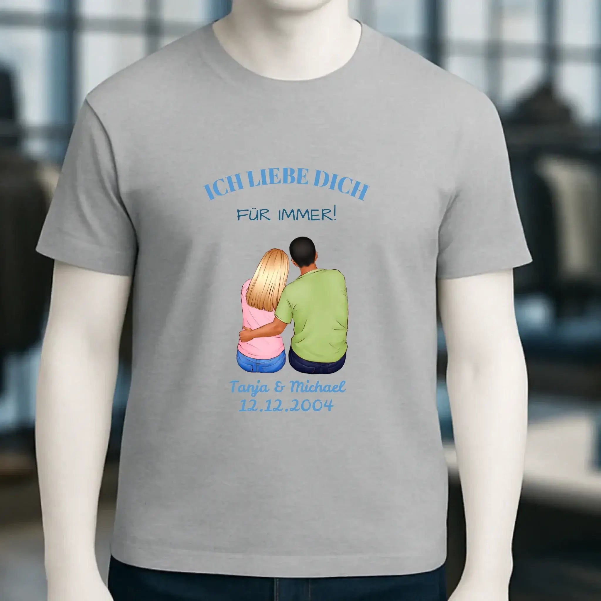 3in1: Paar Designer • Unisex Premium T-Shirt XS-5XL aus Bio-Baumwolle für Damen & Herren