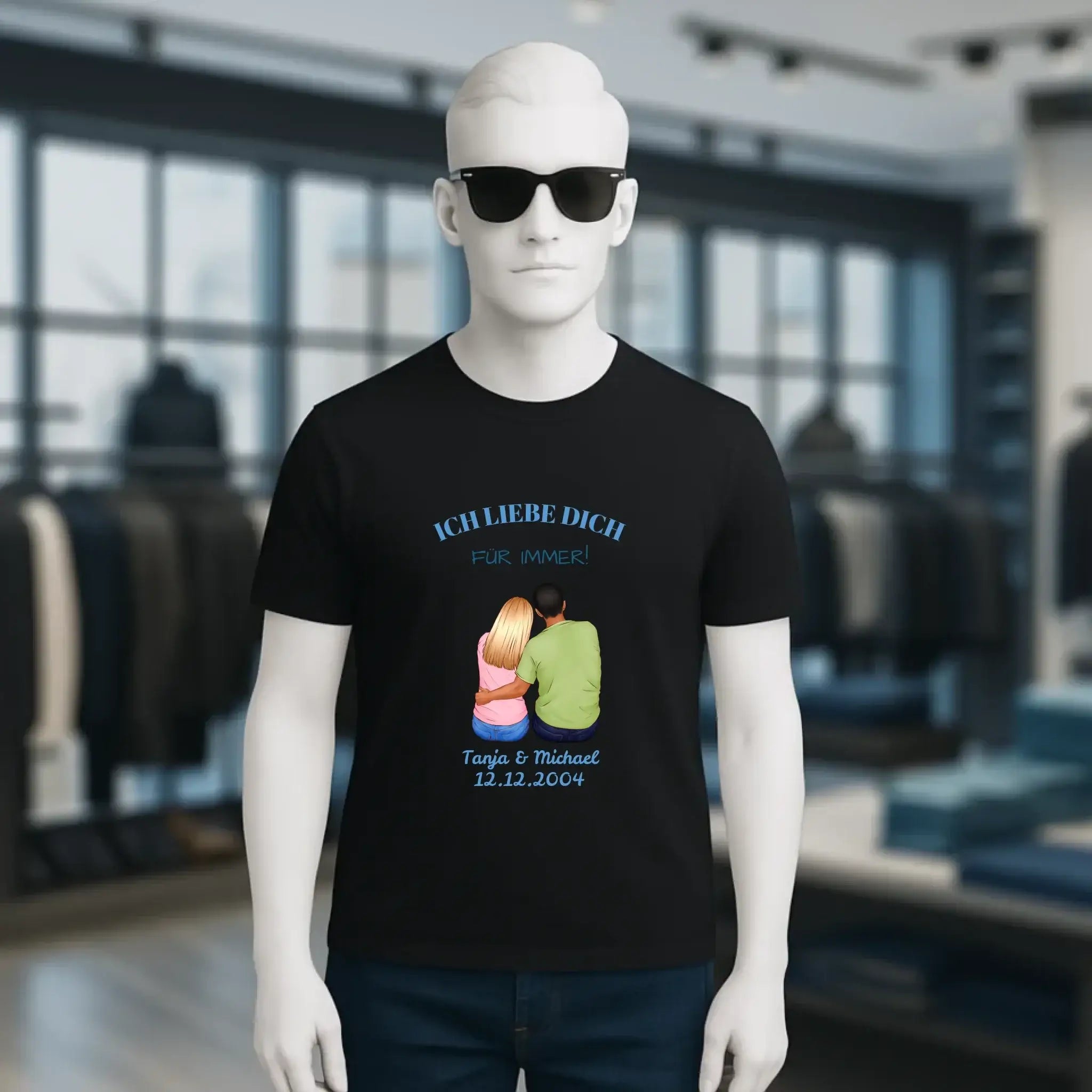 3in1: Paar Designer • Unisex Premium T-Shirt XS-5XL aus Bio-Baumwolle für Damen & Herren