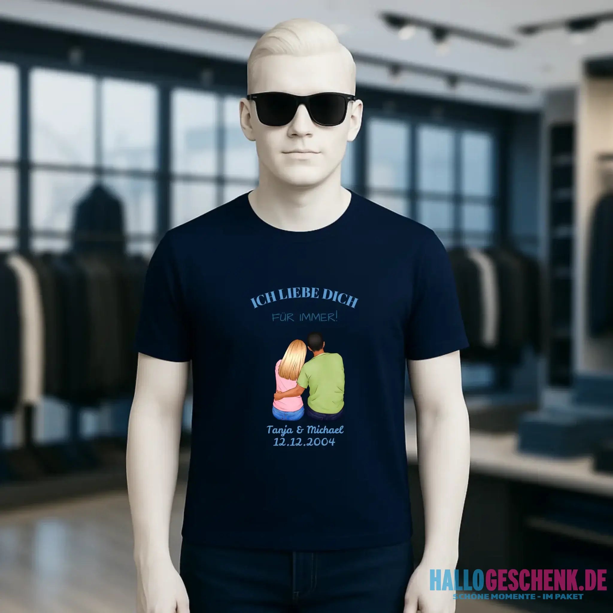 3in1: Paar Designer • Unisex Premium T-Shirt XS-5XL aus Bio-Baumwolle für Damen & Herren