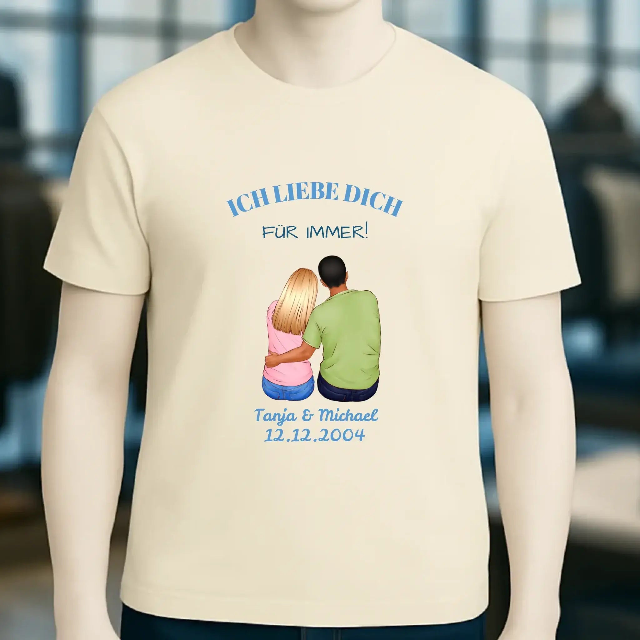 3in1: Paar Designer • Unisex Premium T-Shirt XS-5XL aus Bio-Baumwolle für Damen & Herren