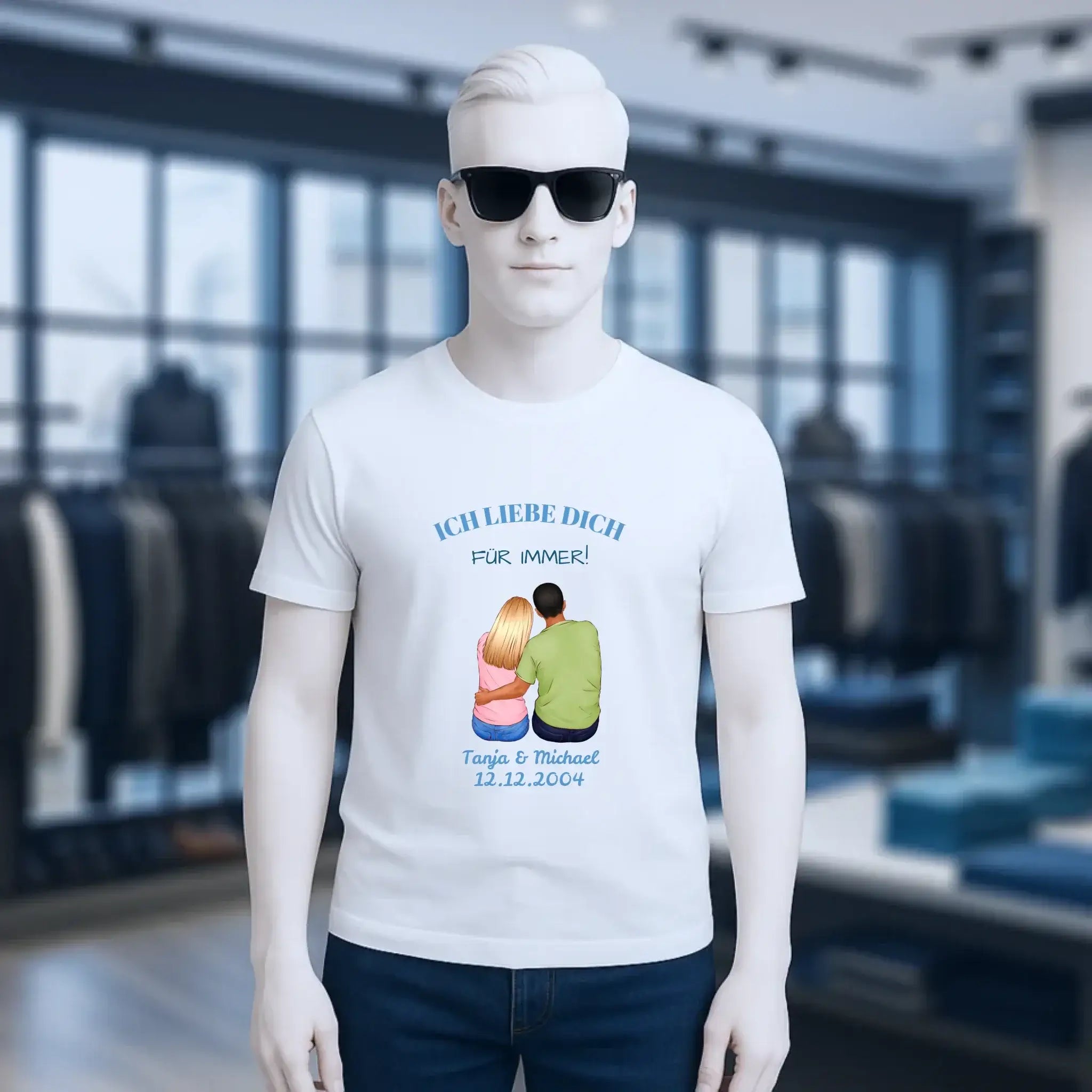 3in1: Paar Designer • Unisex Premium T-Shirt XS-5XL aus Bio-Baumwolle für Damen & Herren