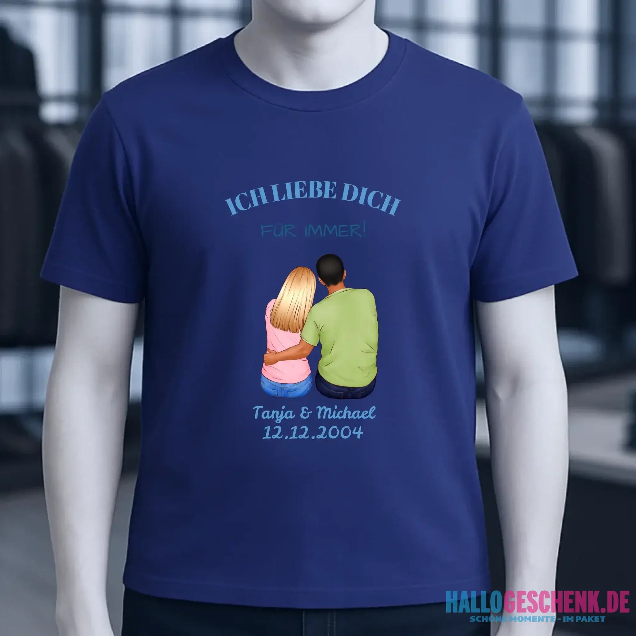 3in1: Paar Designer • Unisex Premium T-Shirt XS-5XL aus Bio-Baumwolle für Damen & Herren