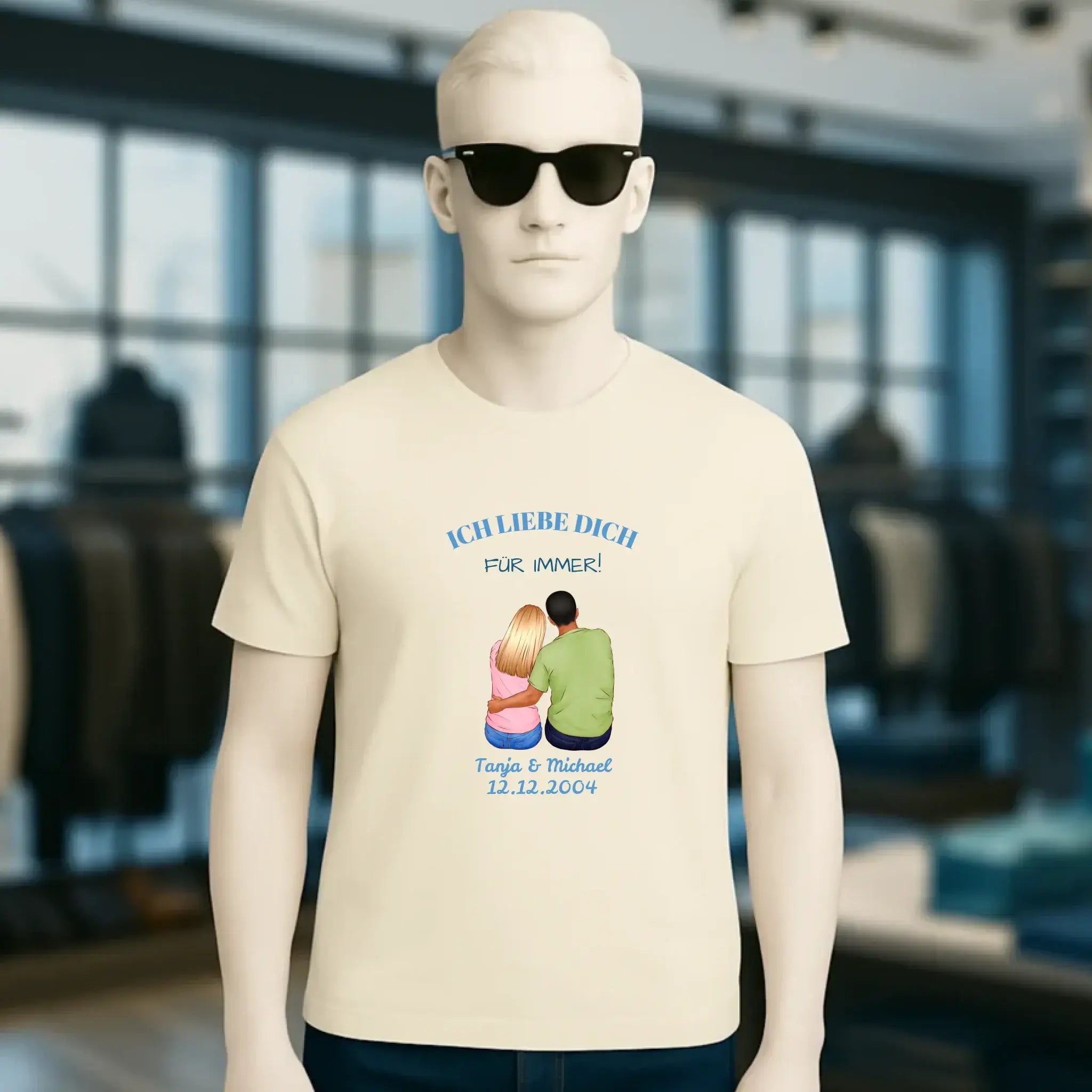3in1: Paar Designer • Unisex Premium T-Shirt XS-5XL aus Bio-Baumwolle für Damen & Herren