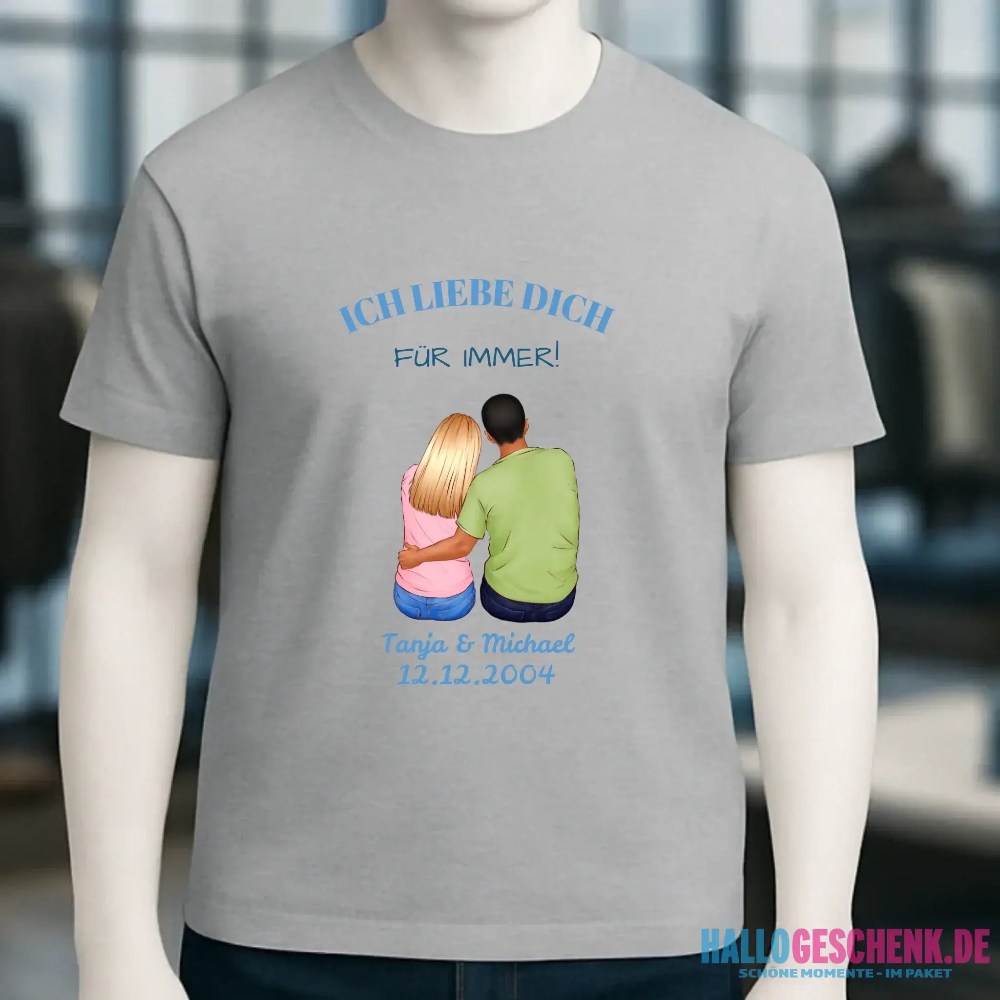 3in1: Paar Designer • Unisex Premium T-Shirt XS-5XL aus Bio-Baumwolle für Damen & Herren