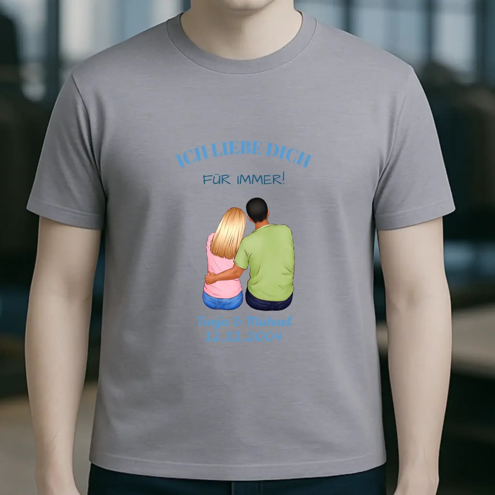 3in1: Paar Designer • Unisex Premium T-Shirt XS-5XL aus Bio-Baumwolle für Damen & Herren