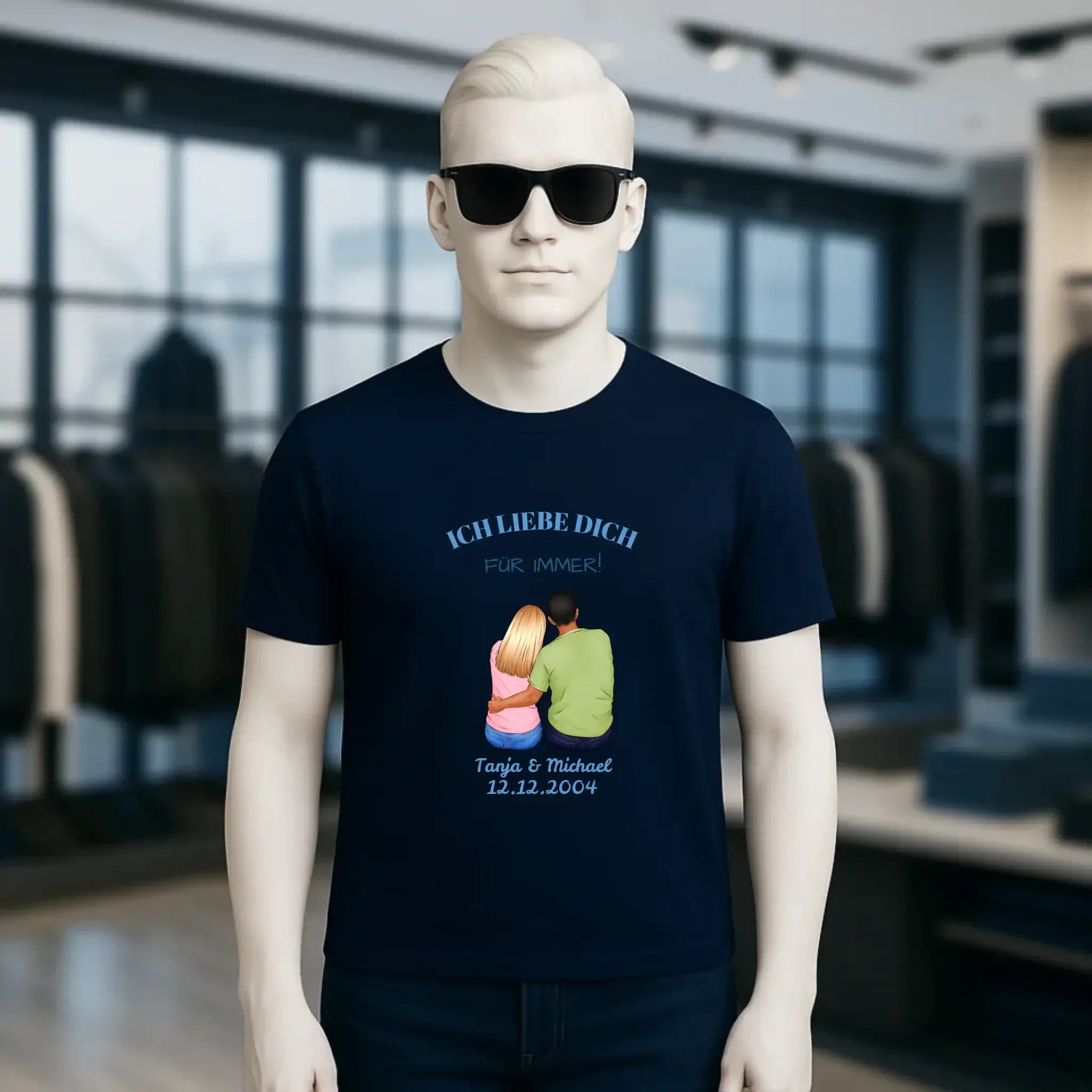 3in1: Paar Designer • Unisex Premium T-Shirt XS-5XL aus Bio-Baumwolle für Damen & Herren