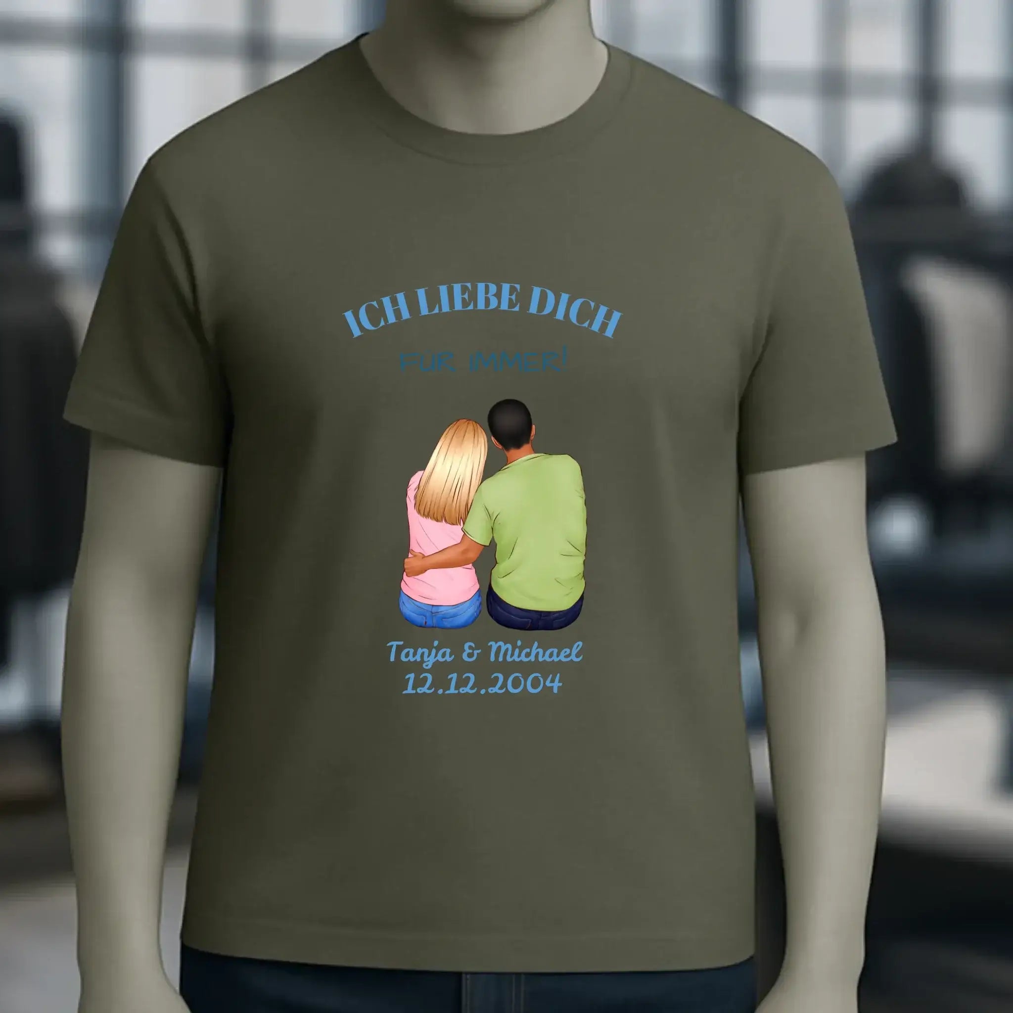 3in1: Paar Designer • Unisex Premium T-Shirt XS-5XL aus Bio-Baumwolle für Damen & Herren