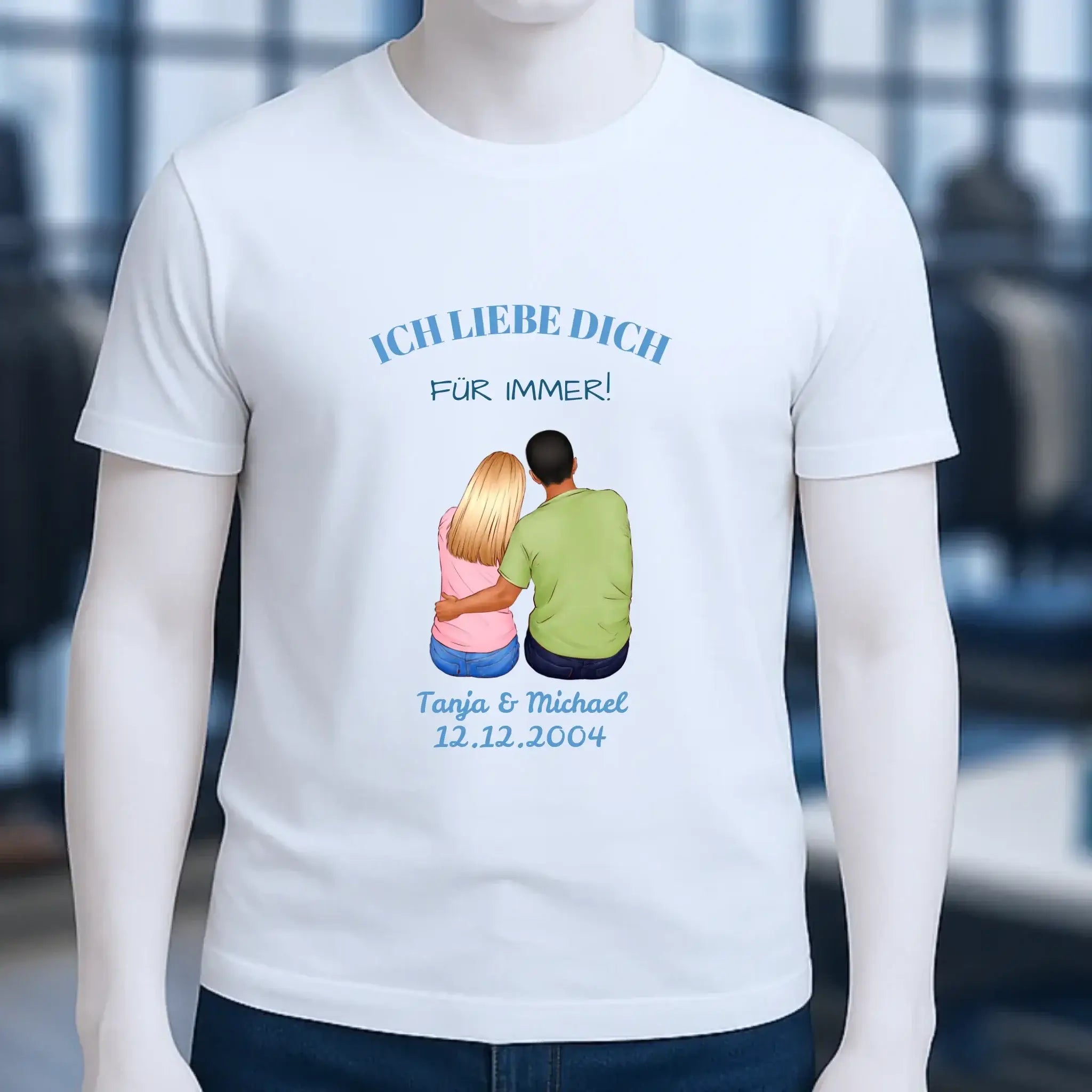 3in1: Paar Designer • Unisex Premium T-Shirt XS-5XL aus Bio-Baumwolle für Damen & Herren