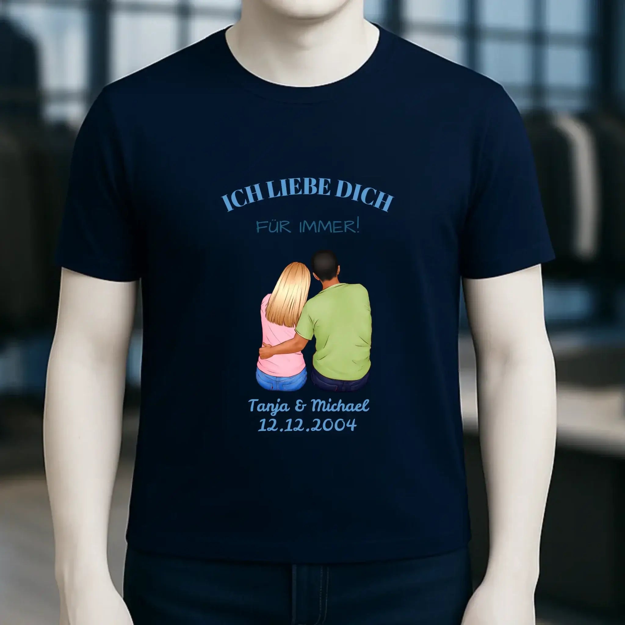 3in1: Paar Designer • Unisex Premium T-Shirt XS-5XL aus Bio-Baumwolle für Damen & Herren
