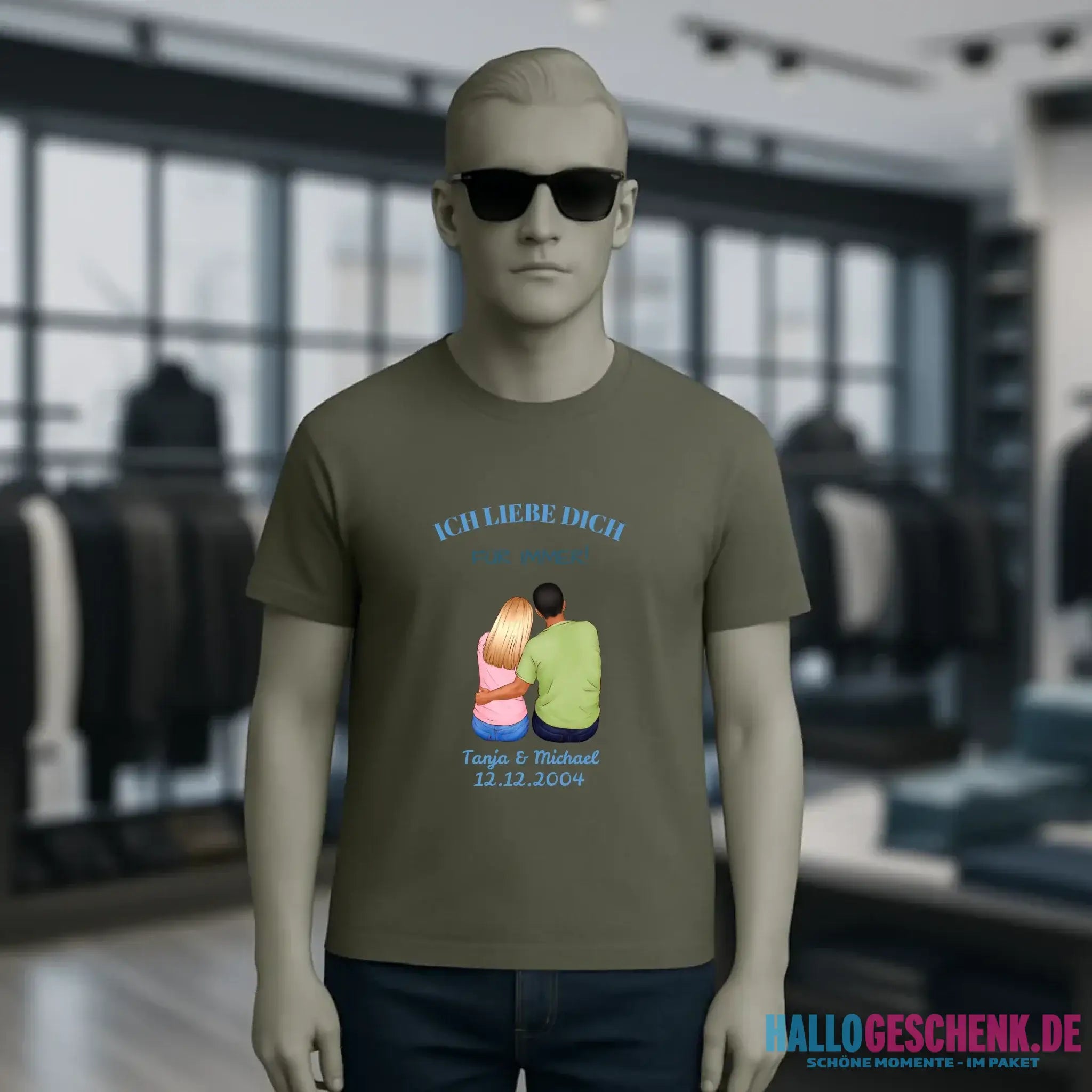 3in1: Paar Designer • Unisex Premium T-Shirt XS-5XL aus Bio-Baumwolle für Damen & Herren