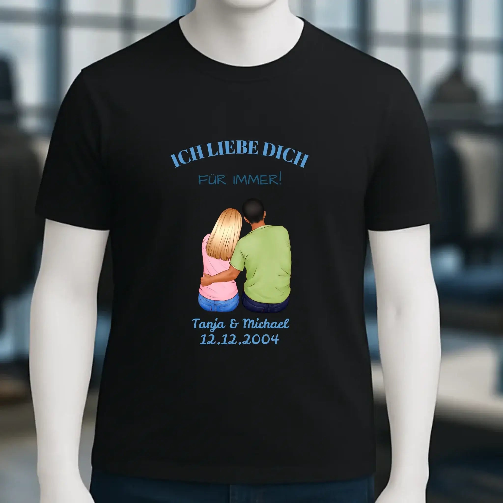 3in1: Paar Designer • Unisex Premium T-Shirt XS-5XL aus Bio-Baumwolle für Damen & Herren